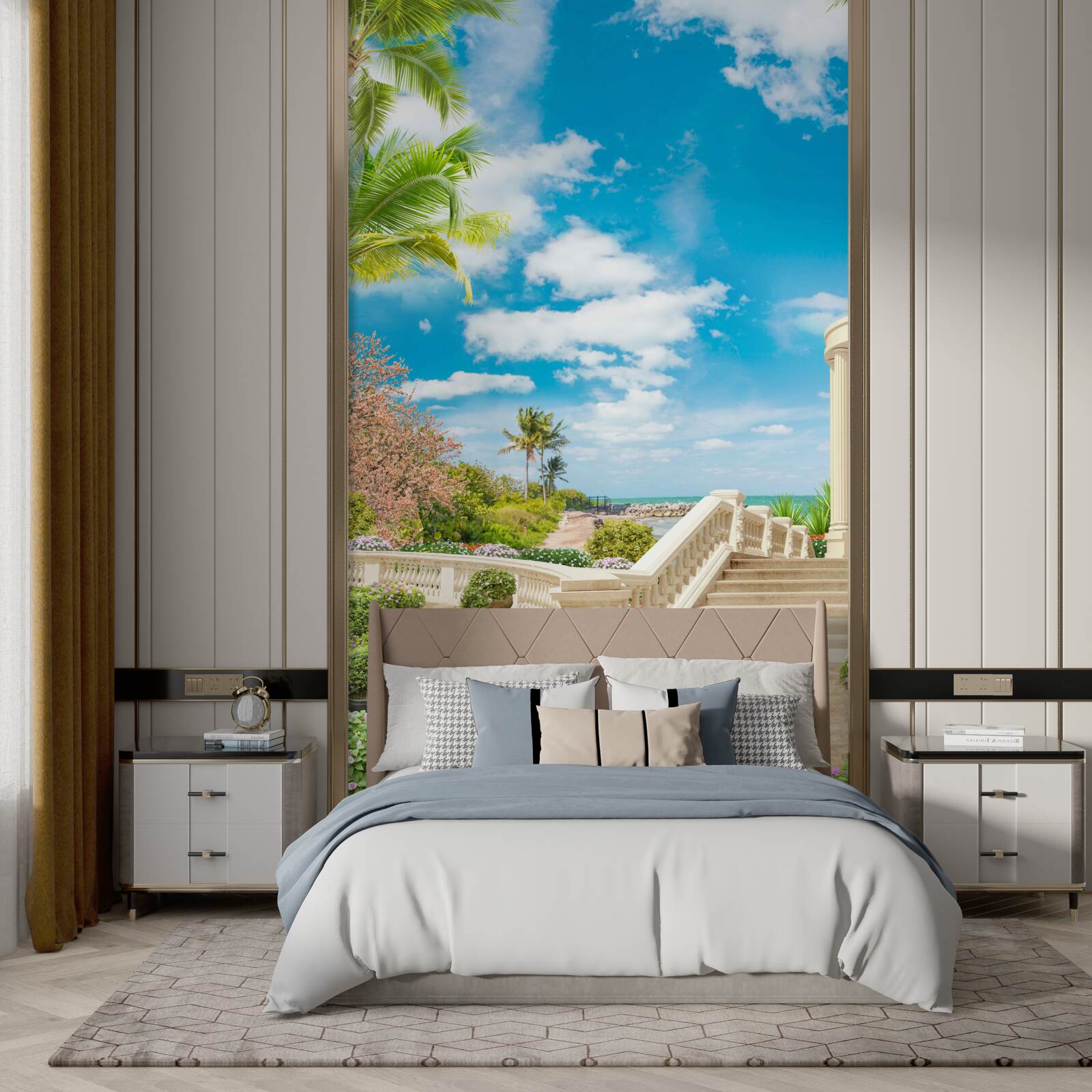 Fototapet există un foișor lângă mare