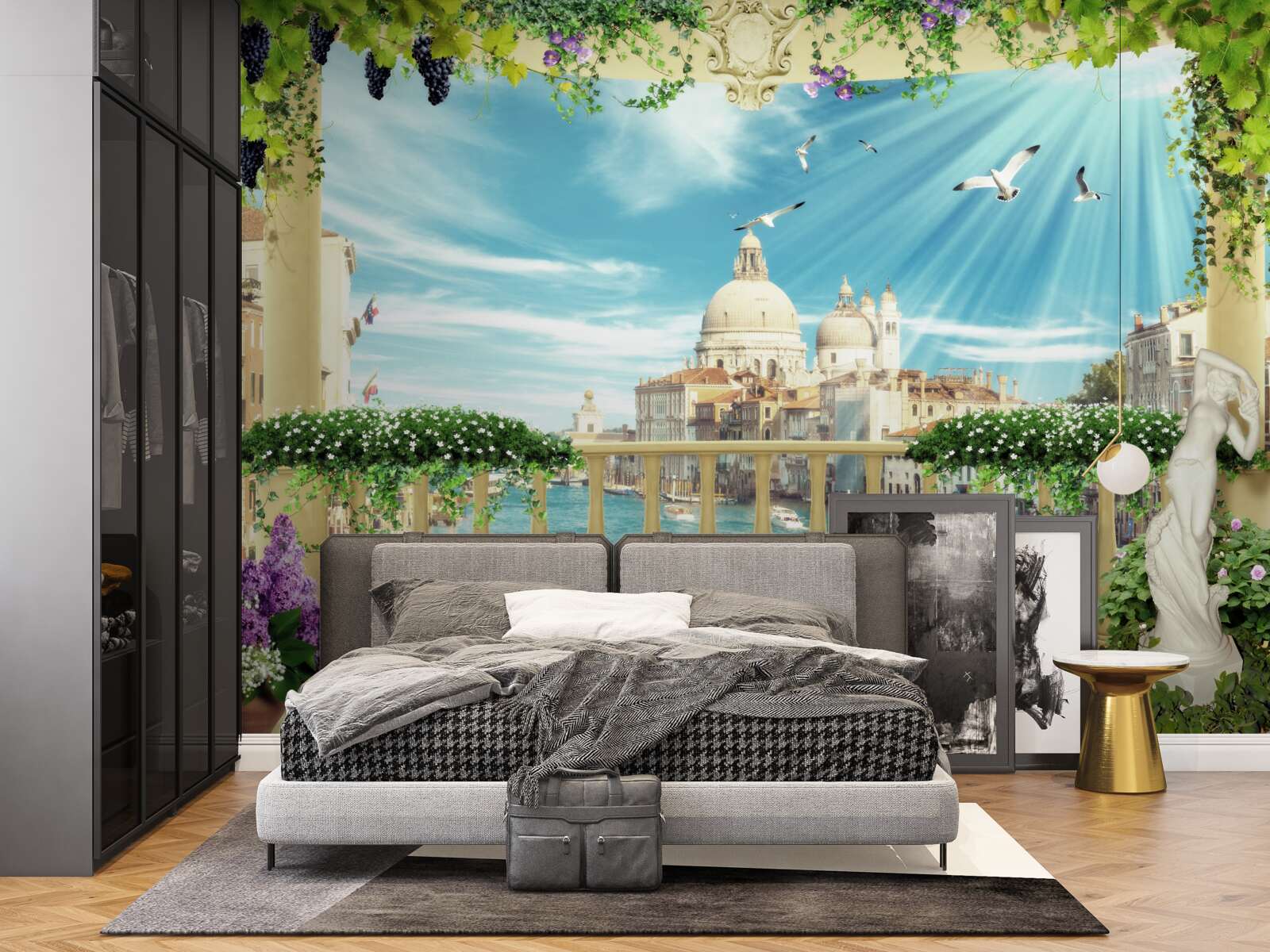 Fototapet priveliște din balcon a grandorii Veneției