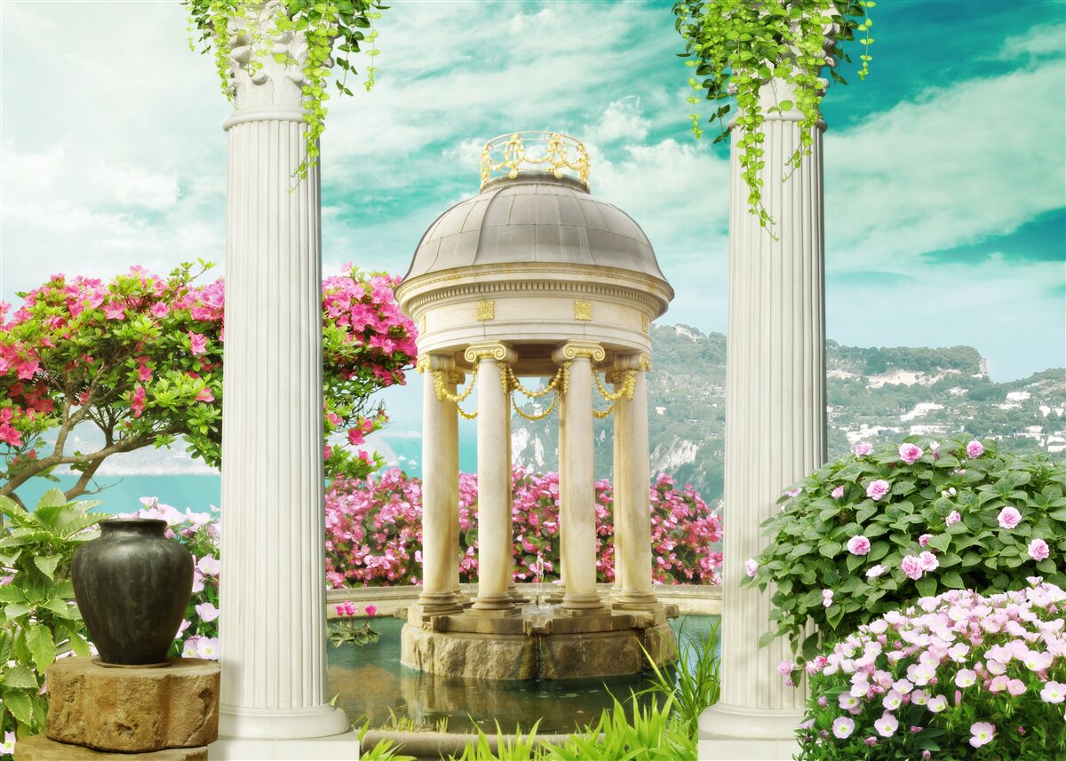 Fototapet fântână istorică uimitoare