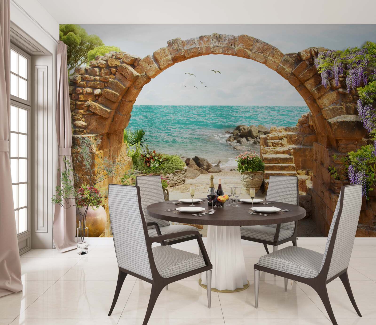 Fototapet arc antic din piatră