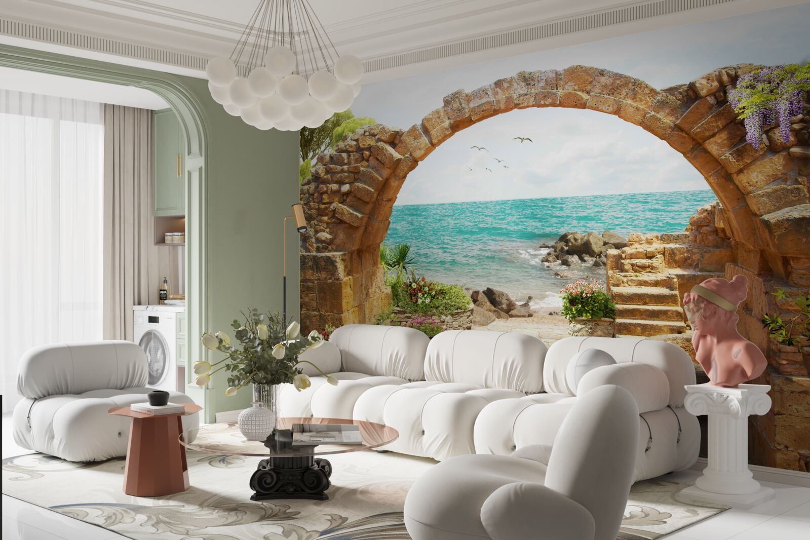 Fototapet arc antic din piatră