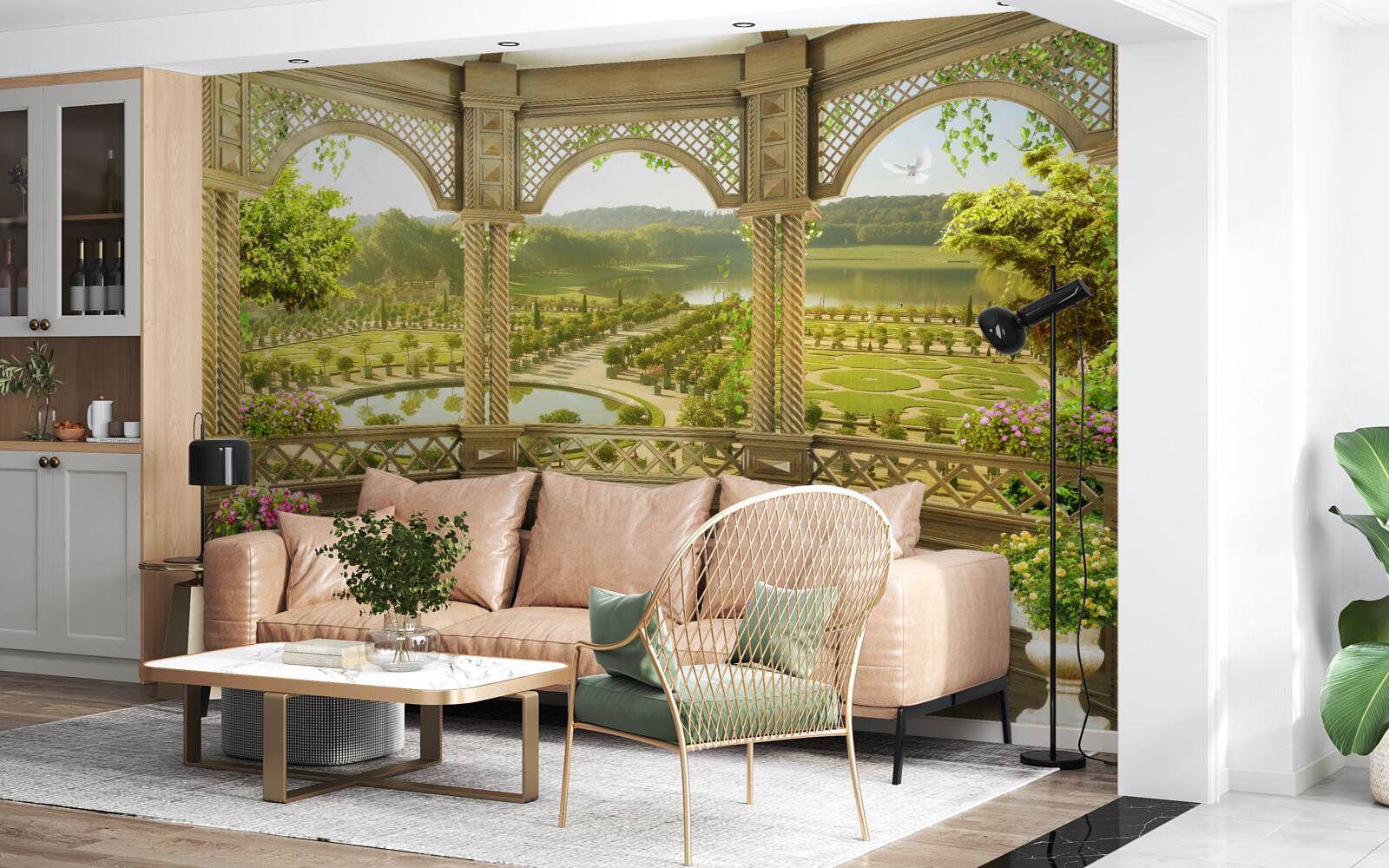 Fototapet foișor elegant sculptat