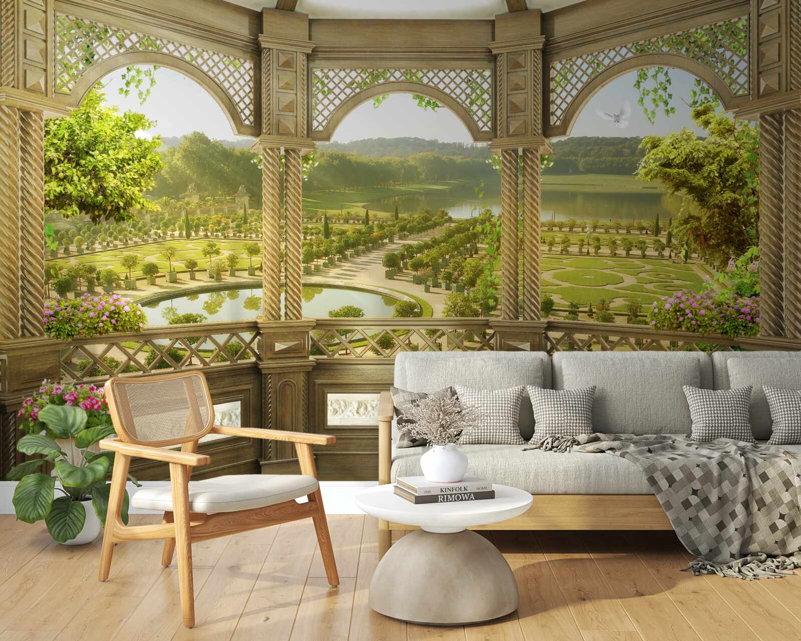 Fototapet foișor elegant sculptat