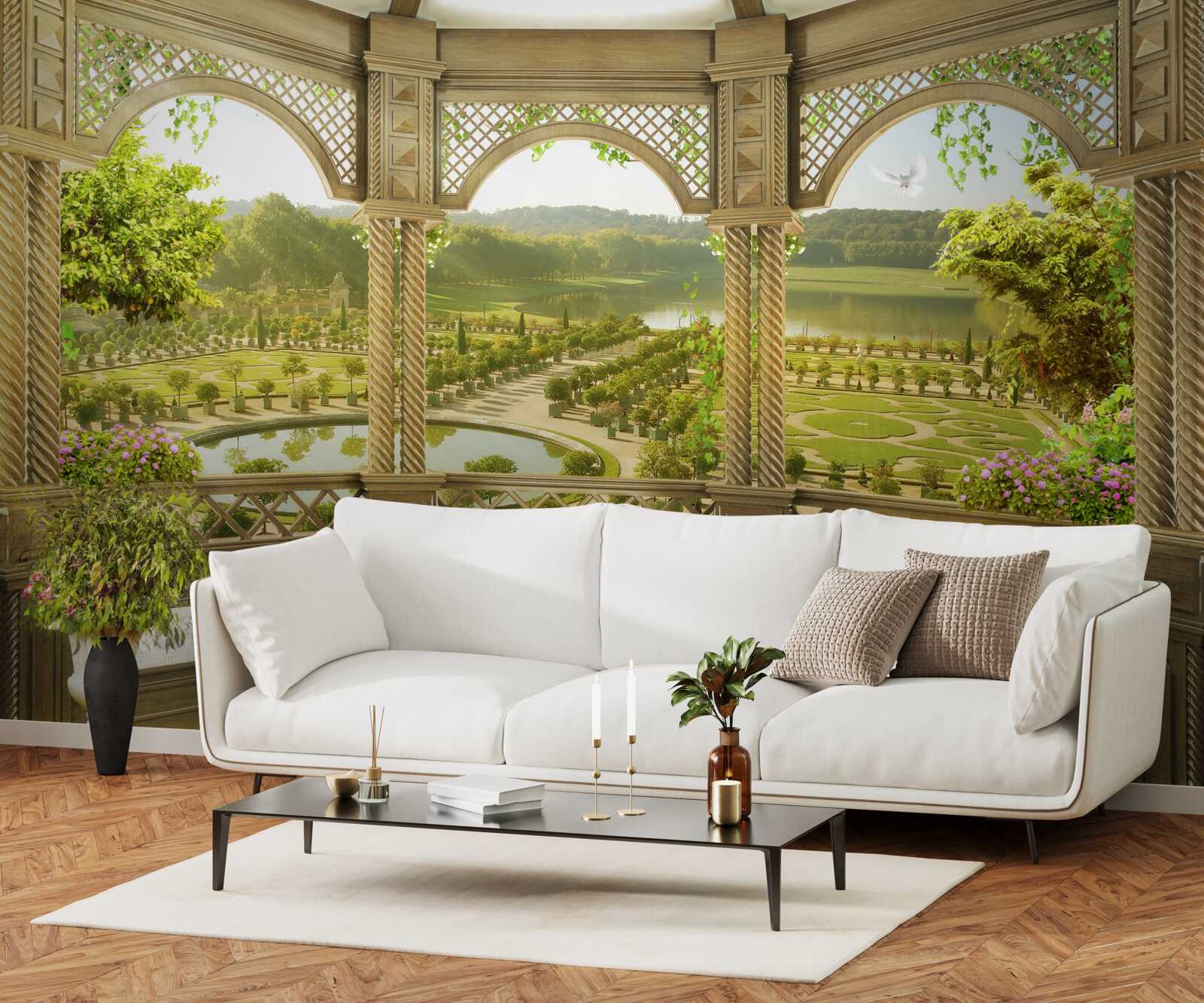 Fototapet foișor elegant sculptat