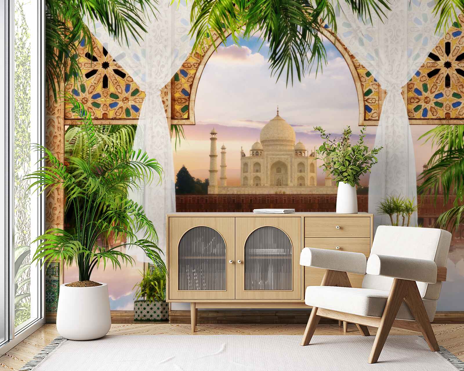 Fototapet peisaj taj mahal