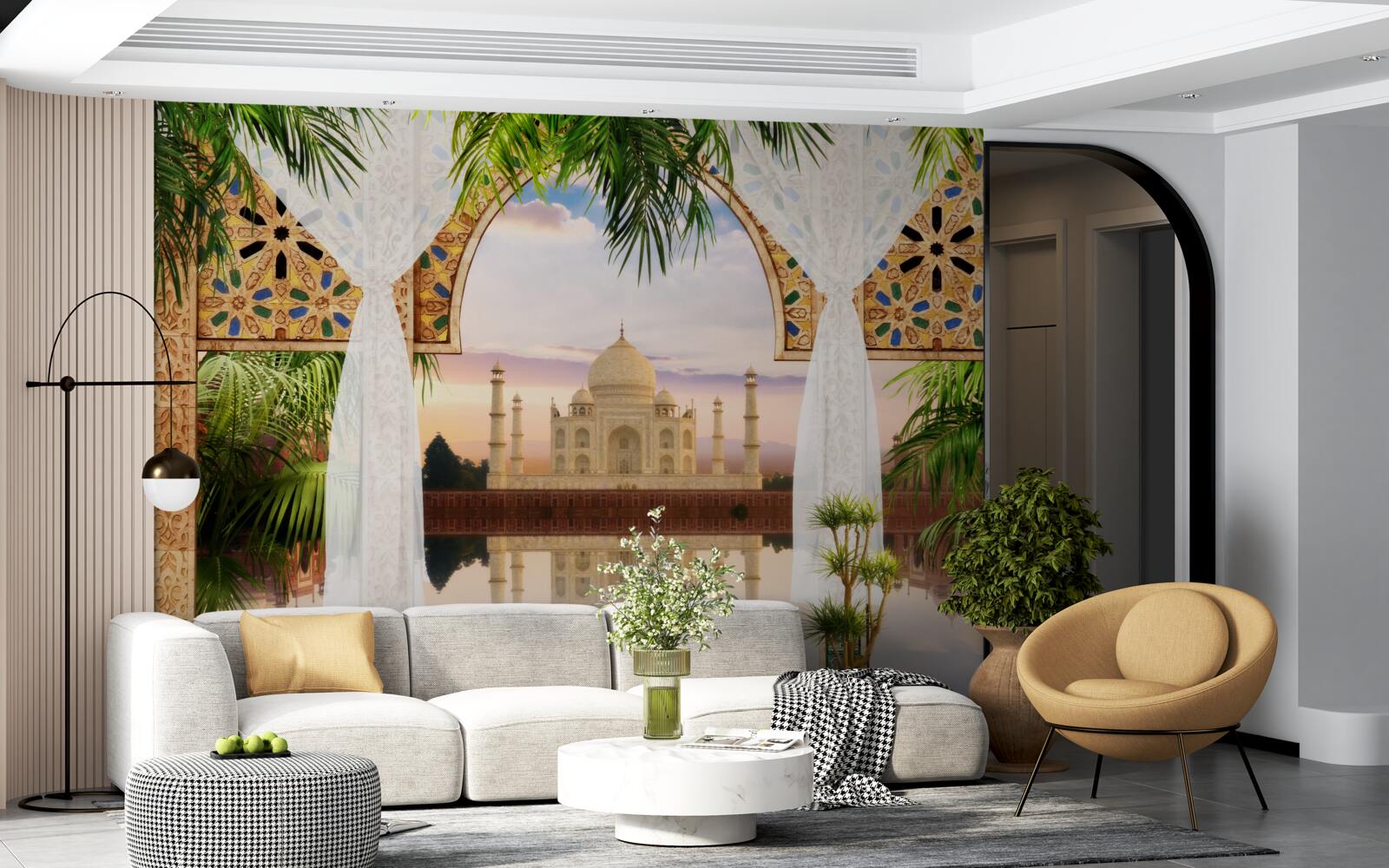 Fototapet peisaj taj mahal