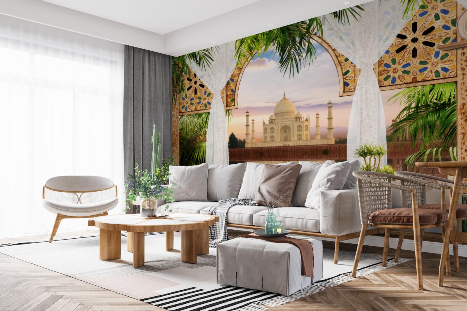 Fototapet peisaj taj mahal