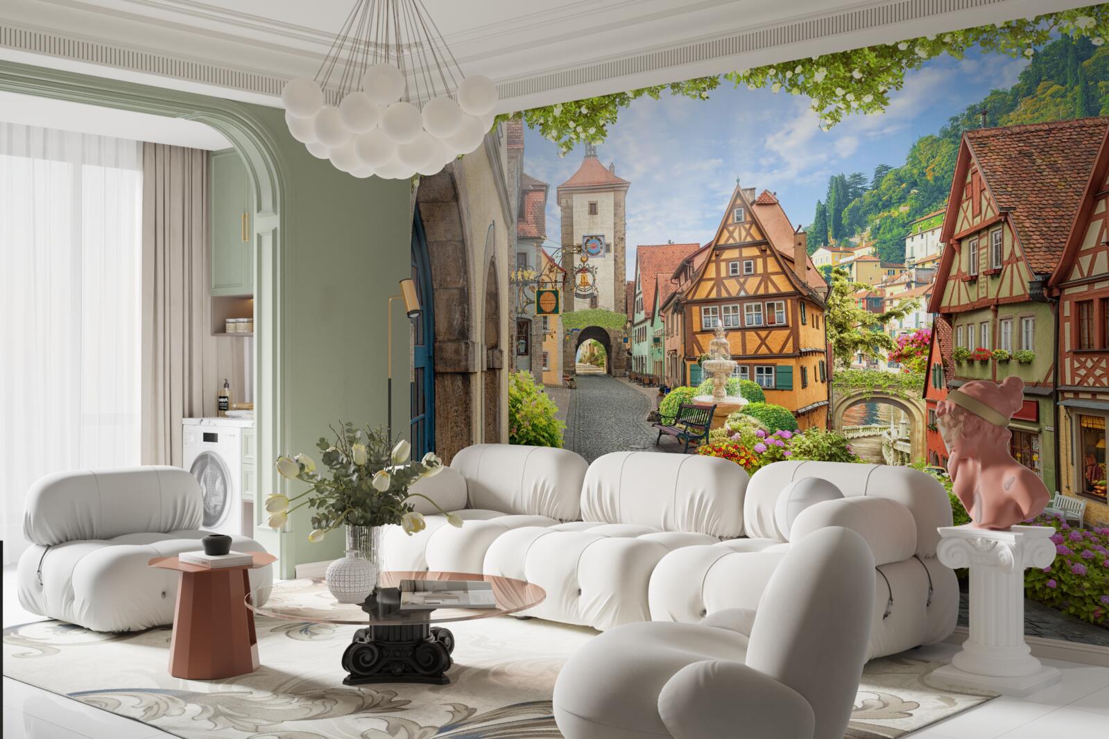 Fototapet un oraș uimitor cu istorie