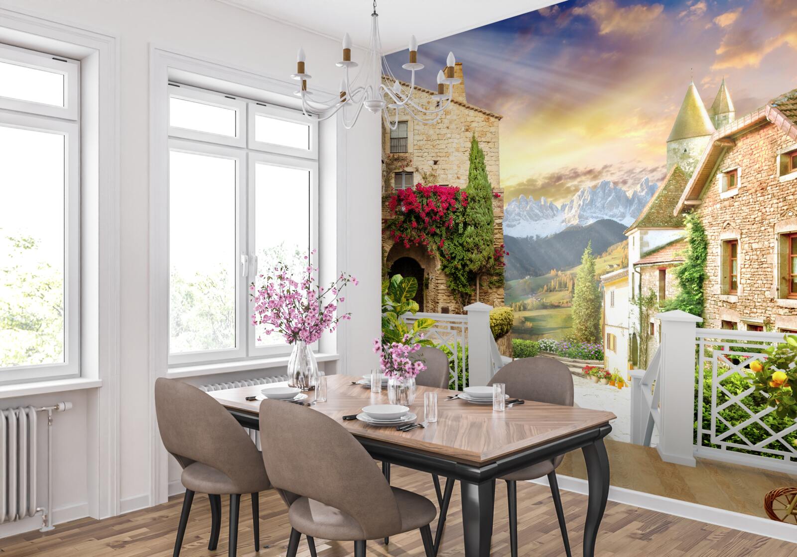 Fototapet verandă în stil provensal