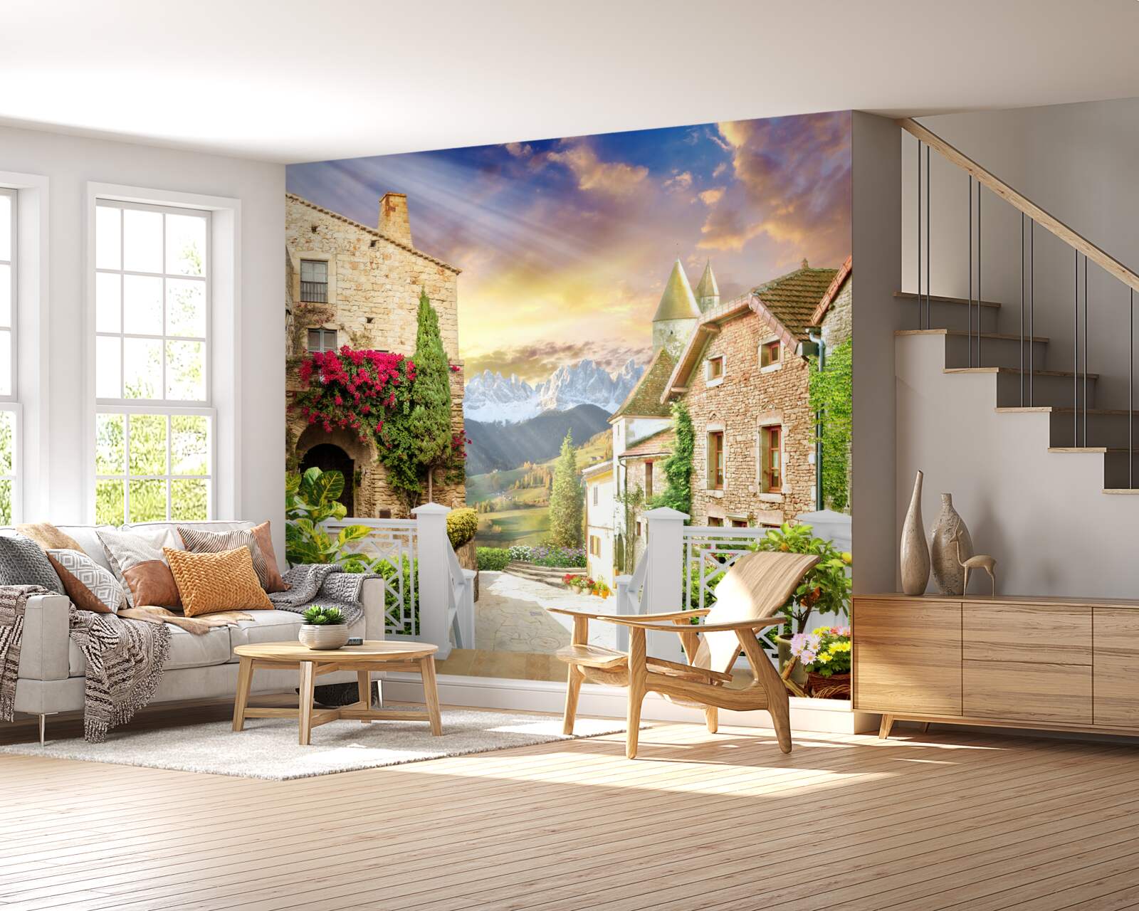 Fototapet verandă în stil provensal