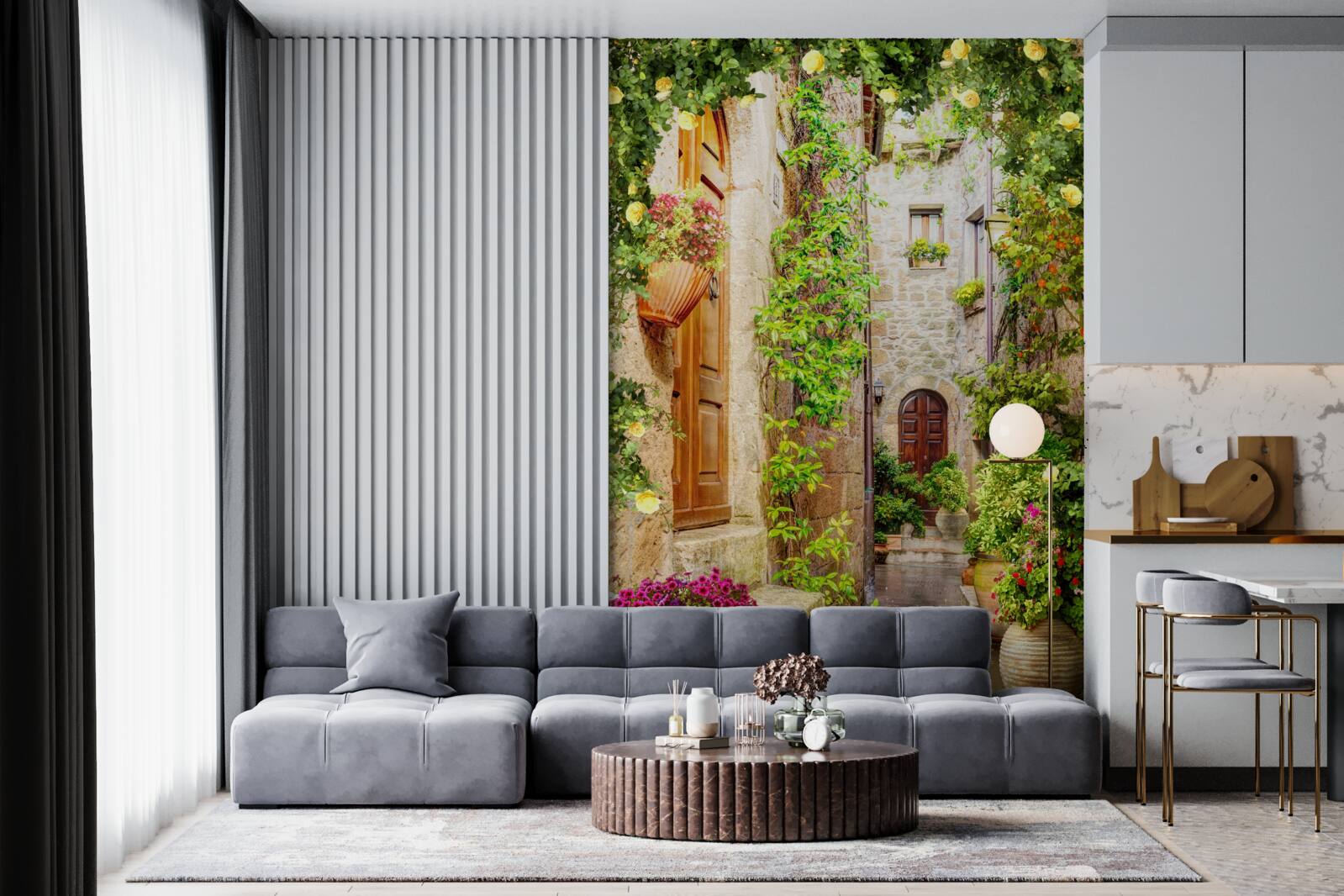 Fototapet stradă îngustă de oraș