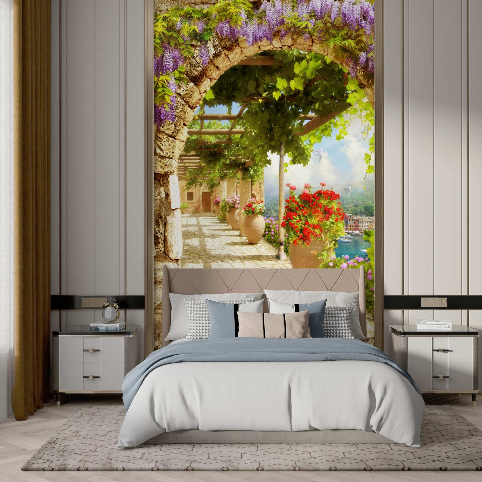 Fototapet florile au umplut întreaga terasă