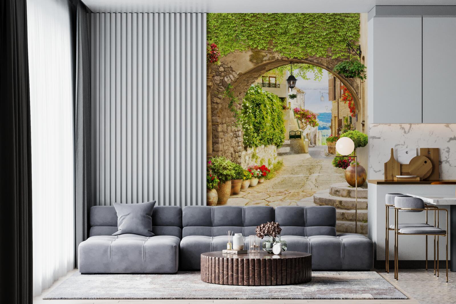 Fototapet calea de la bulevard la mare