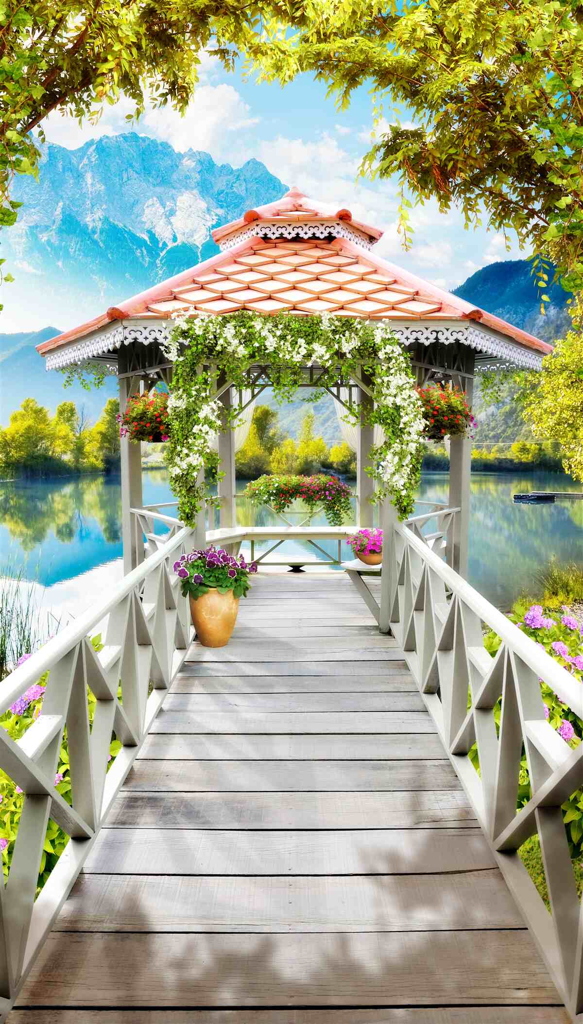 Fototapet trecerea la pavilion