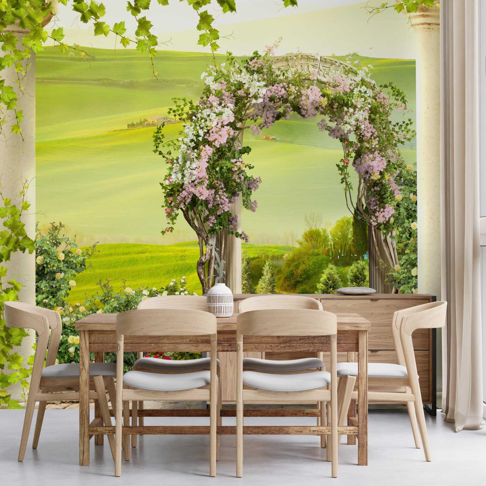 Fototapet grădini înflorite