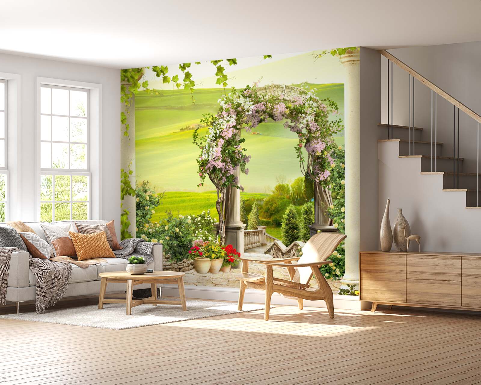 Fototapet grădini înflorite