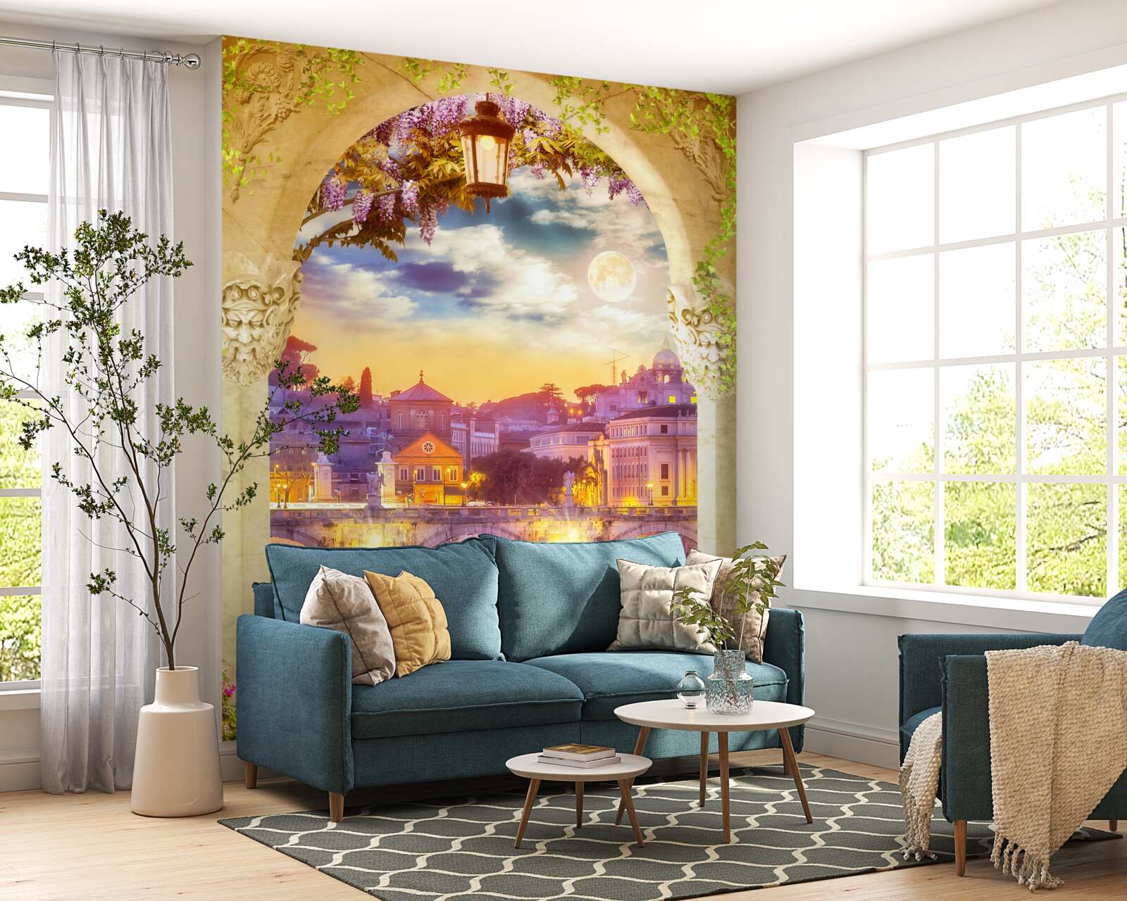 Fototapet loggie cu mobilier de lounge