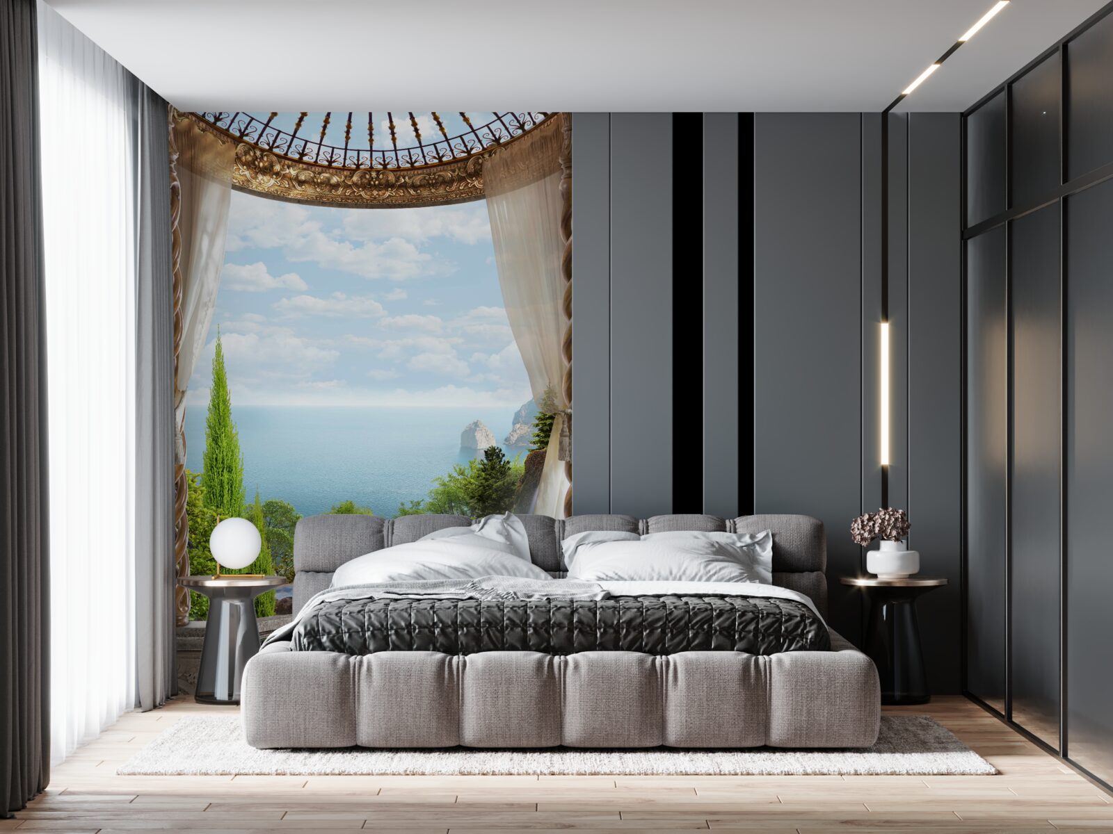 Fototapet balcon cu vedere magnifică