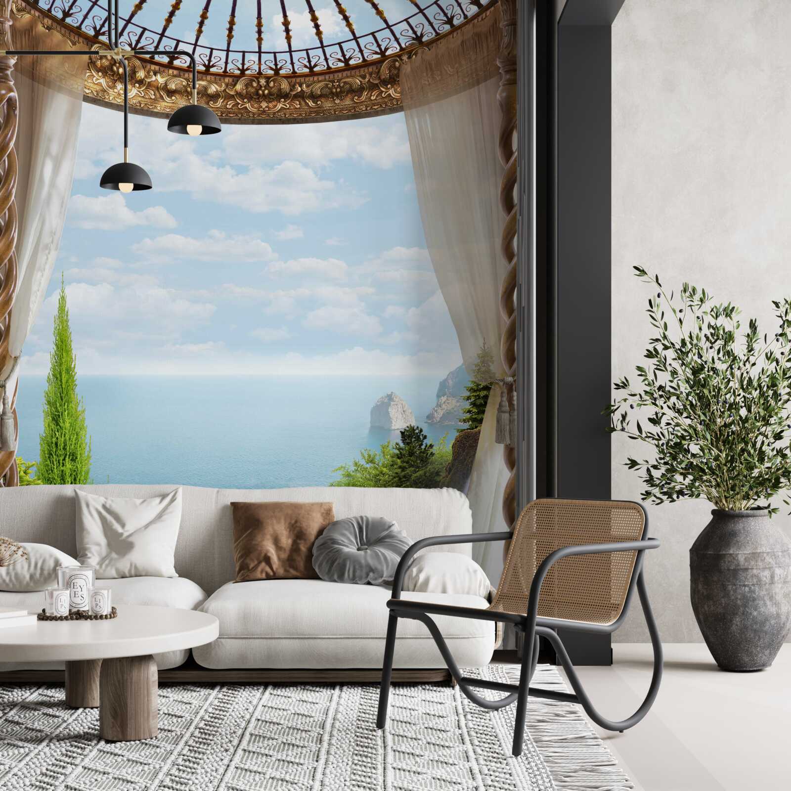 Fototapet balcon cu vedere magnifică