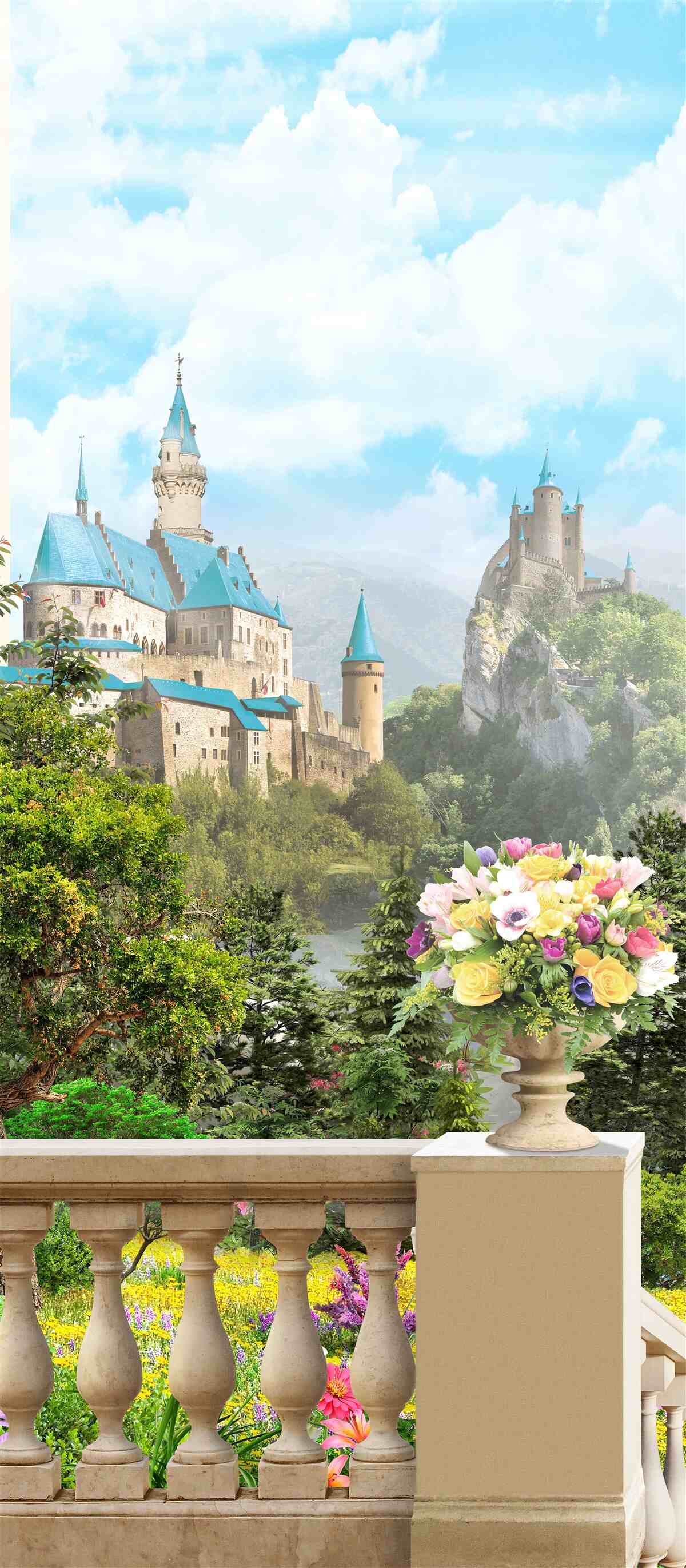 Fototapet imaginea a două cetăți