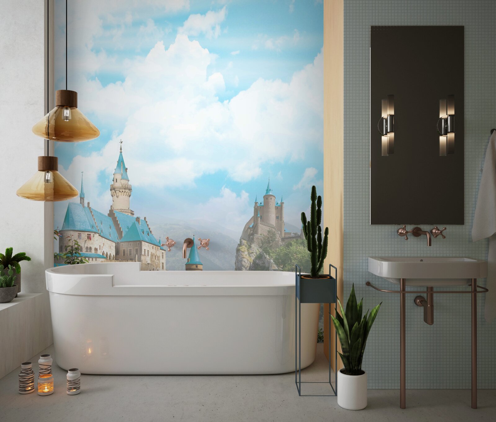 Fototapet imaginea a două cetăți