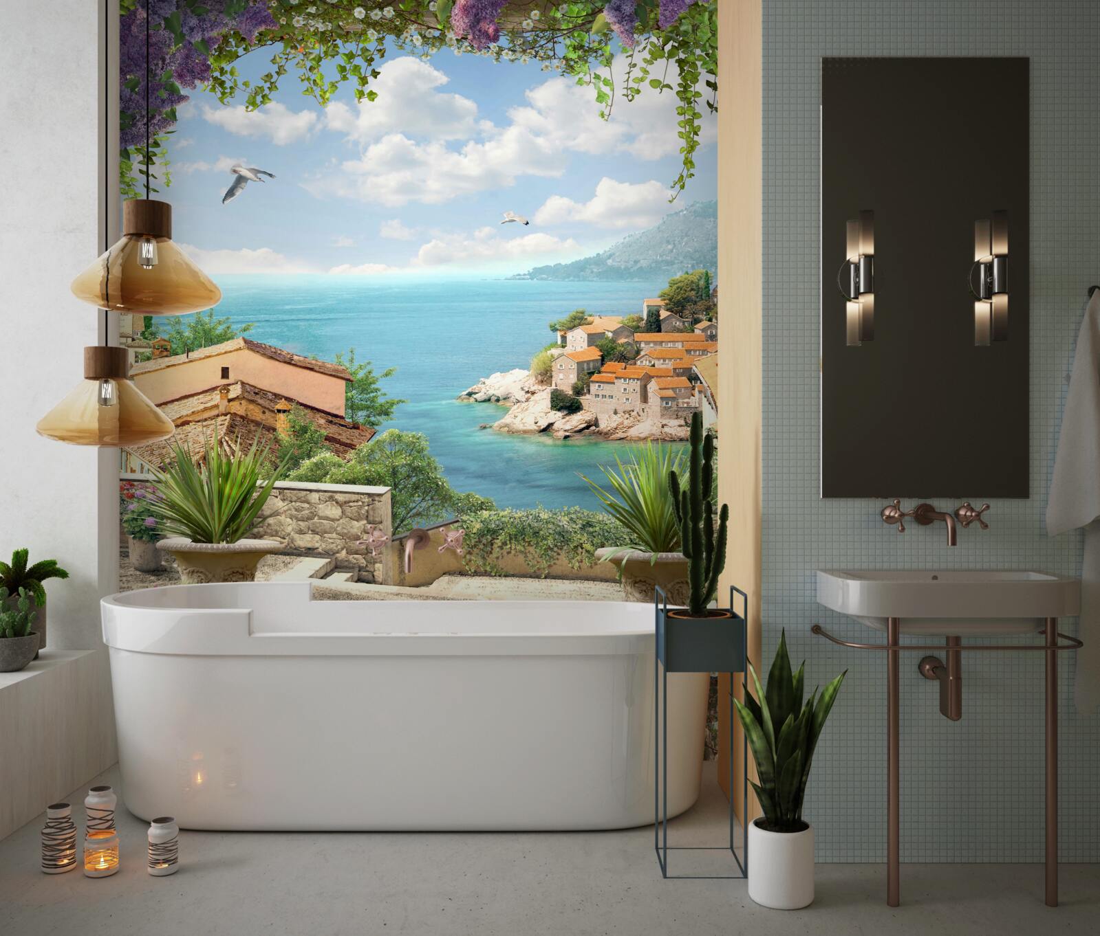 Fototapet drum mare spre coastă