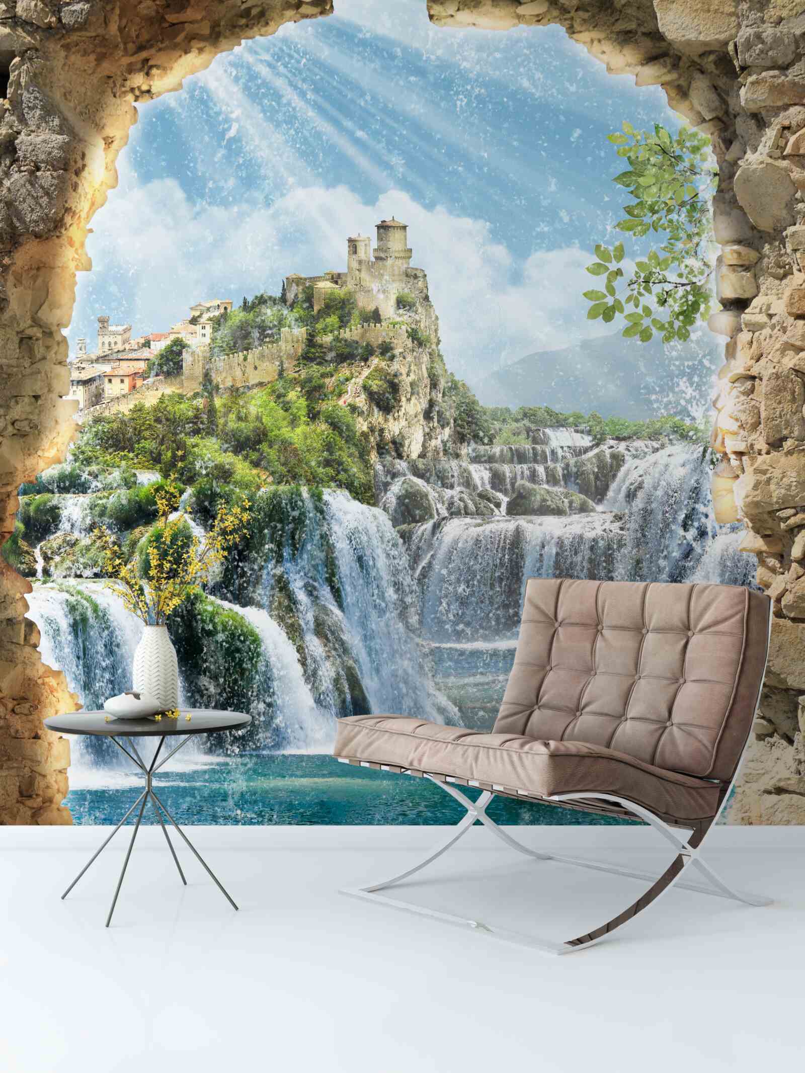 Fototapet panorama cascadelor mari