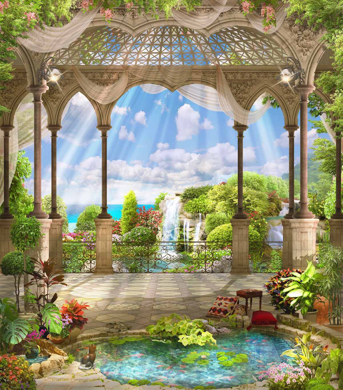 Fototapet terasă extrem de atractivă