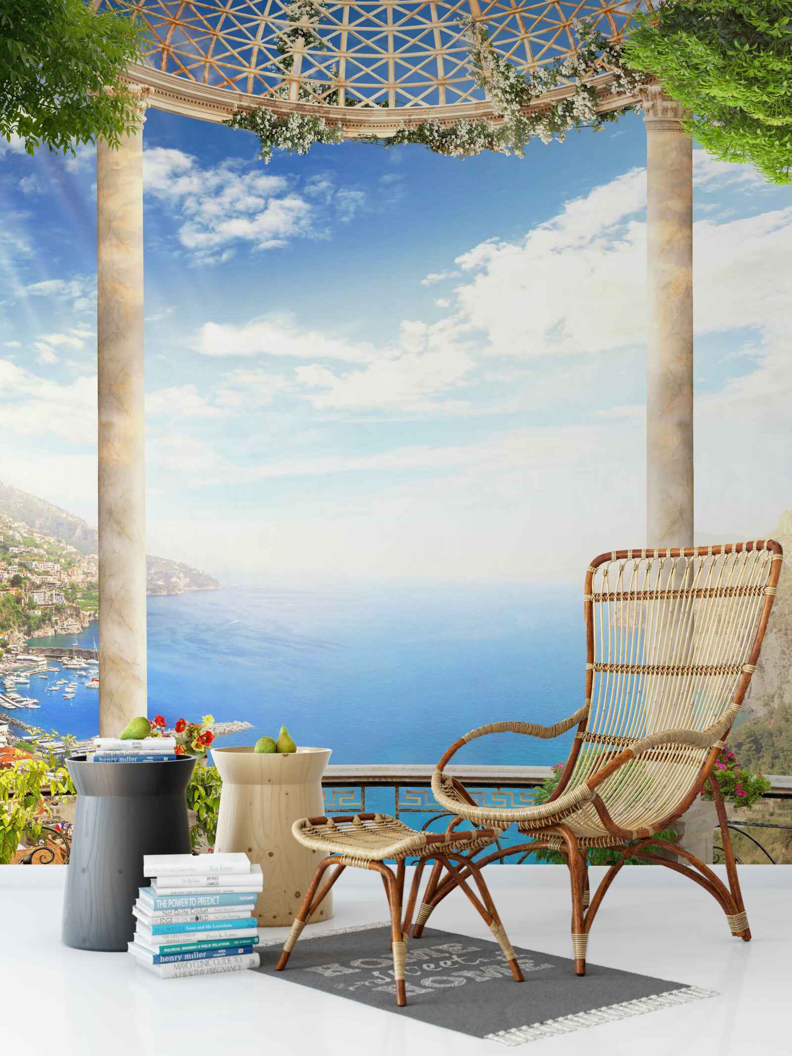 Fototapet platformă cu vedere la mare