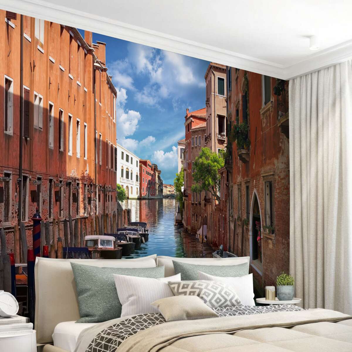 Fototapet pasaj îngust între clădiri în Veneția