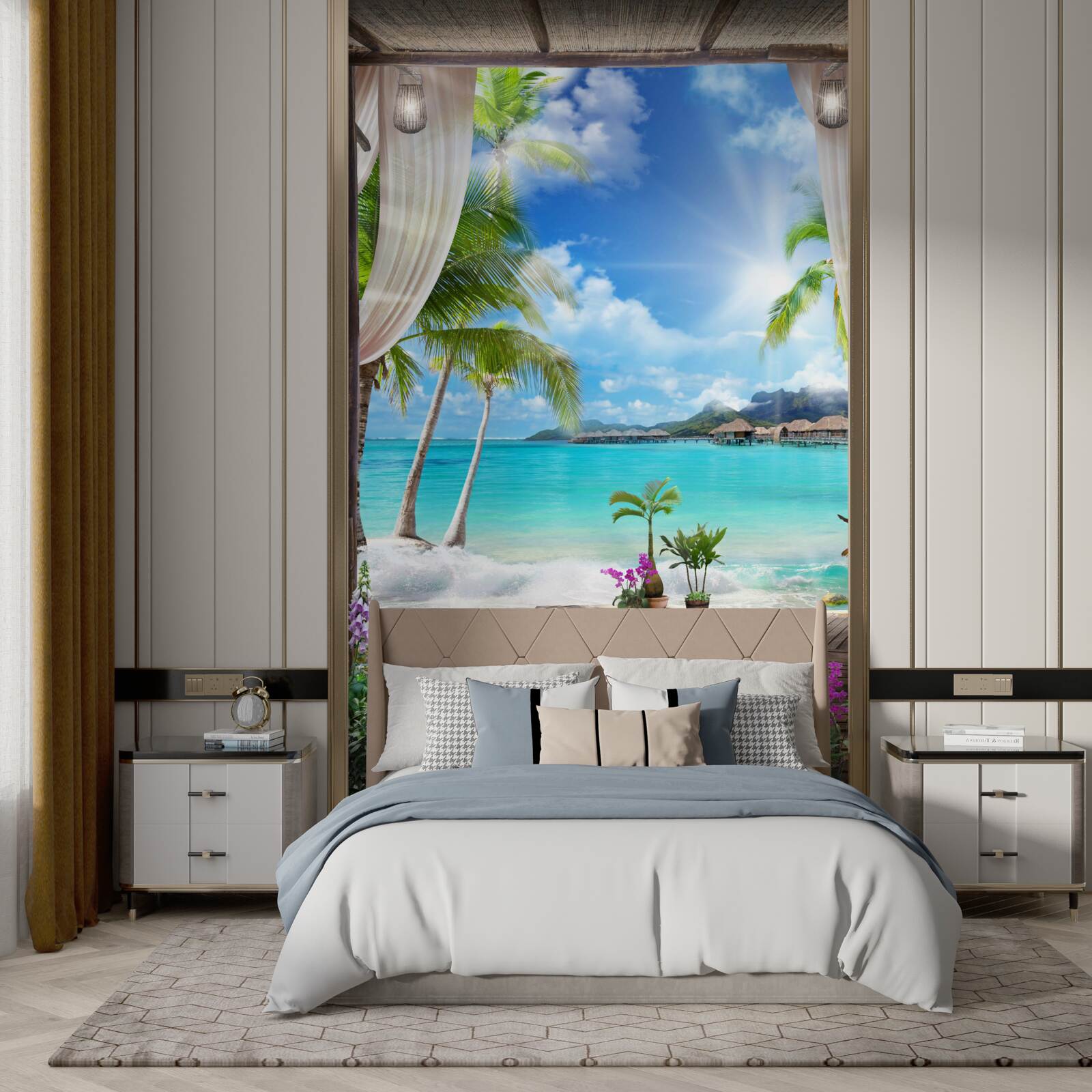 Fototapet peisaj frumos plajă