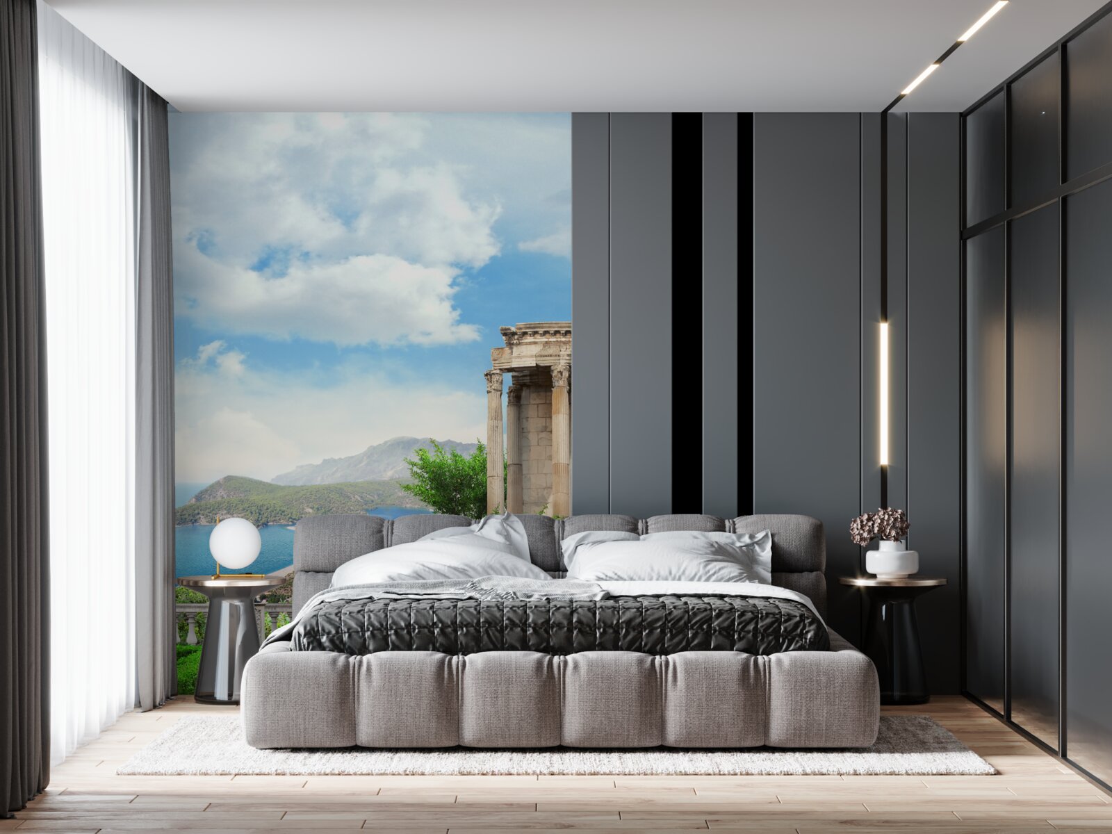 Fototapet instalație de apă în grădină