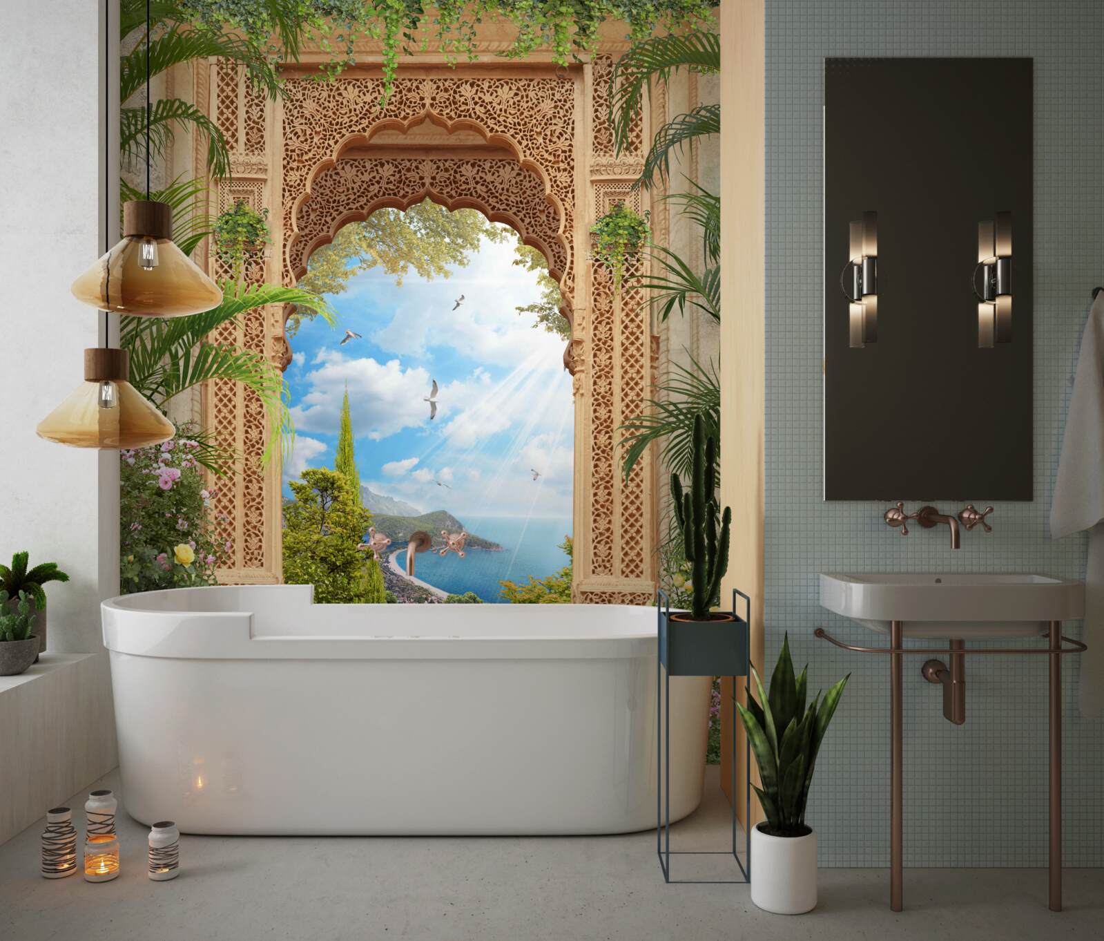 Fototapet arc traforat grațios