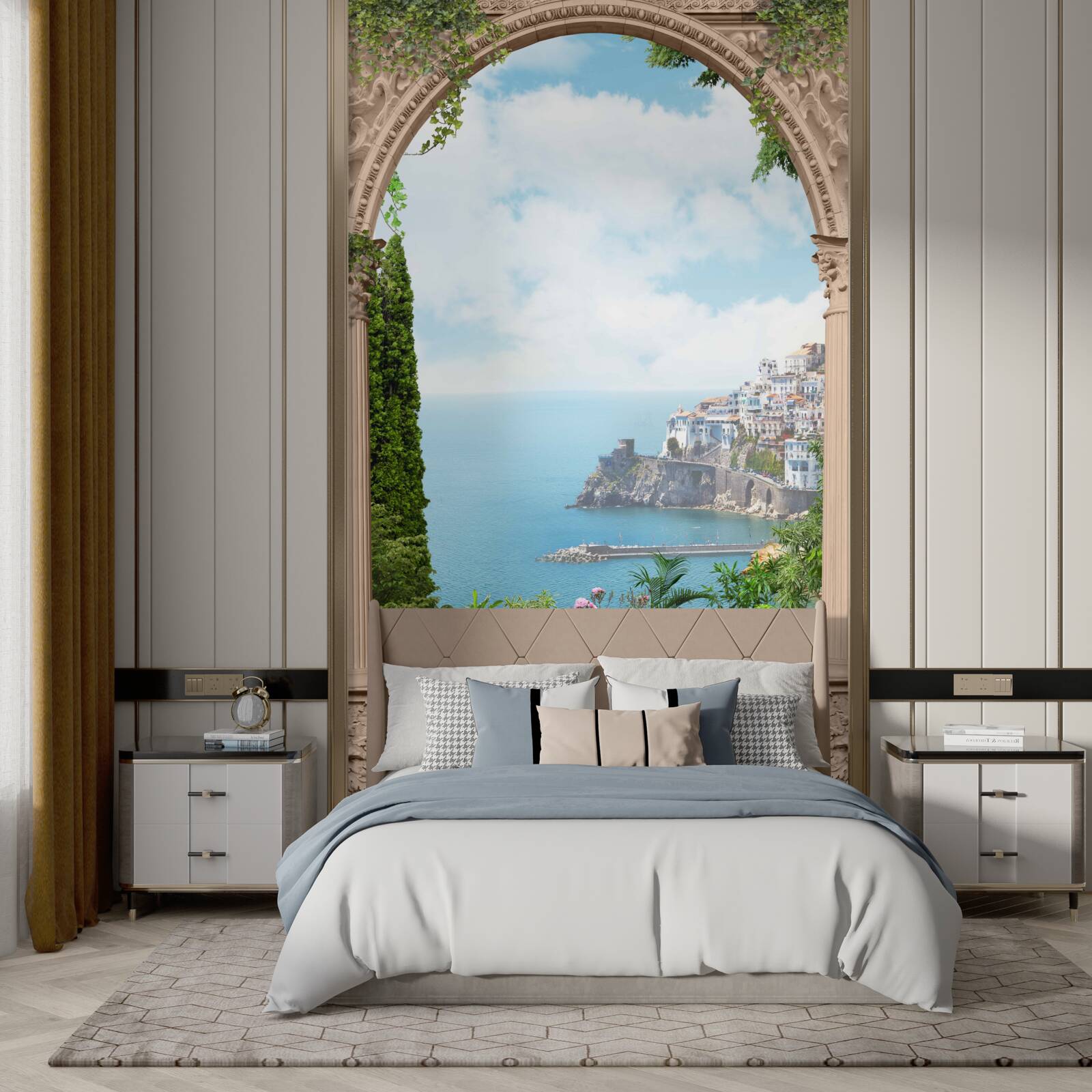 Fototapet peisajul golfului în italia