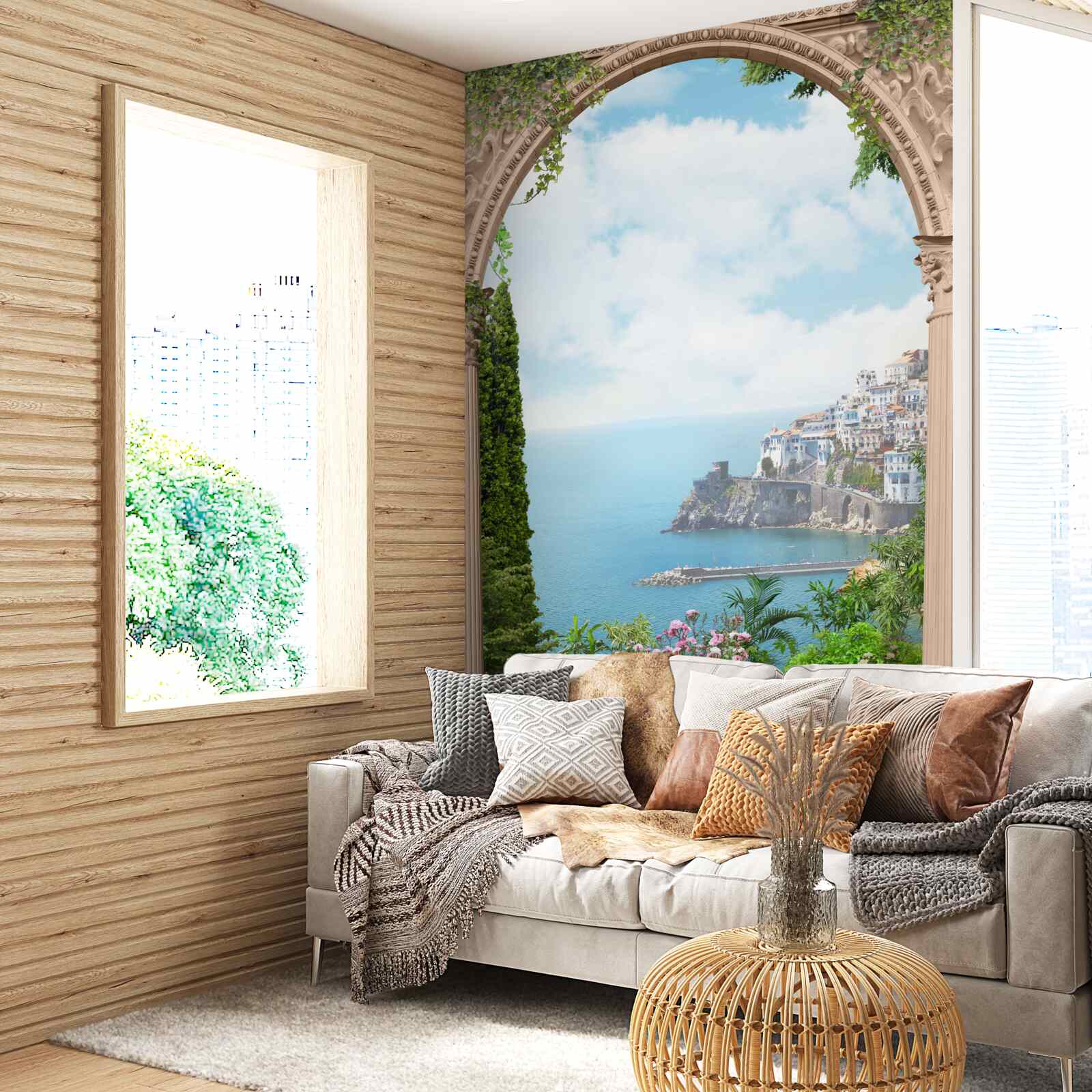 Fototapet peisajul golfului în italia