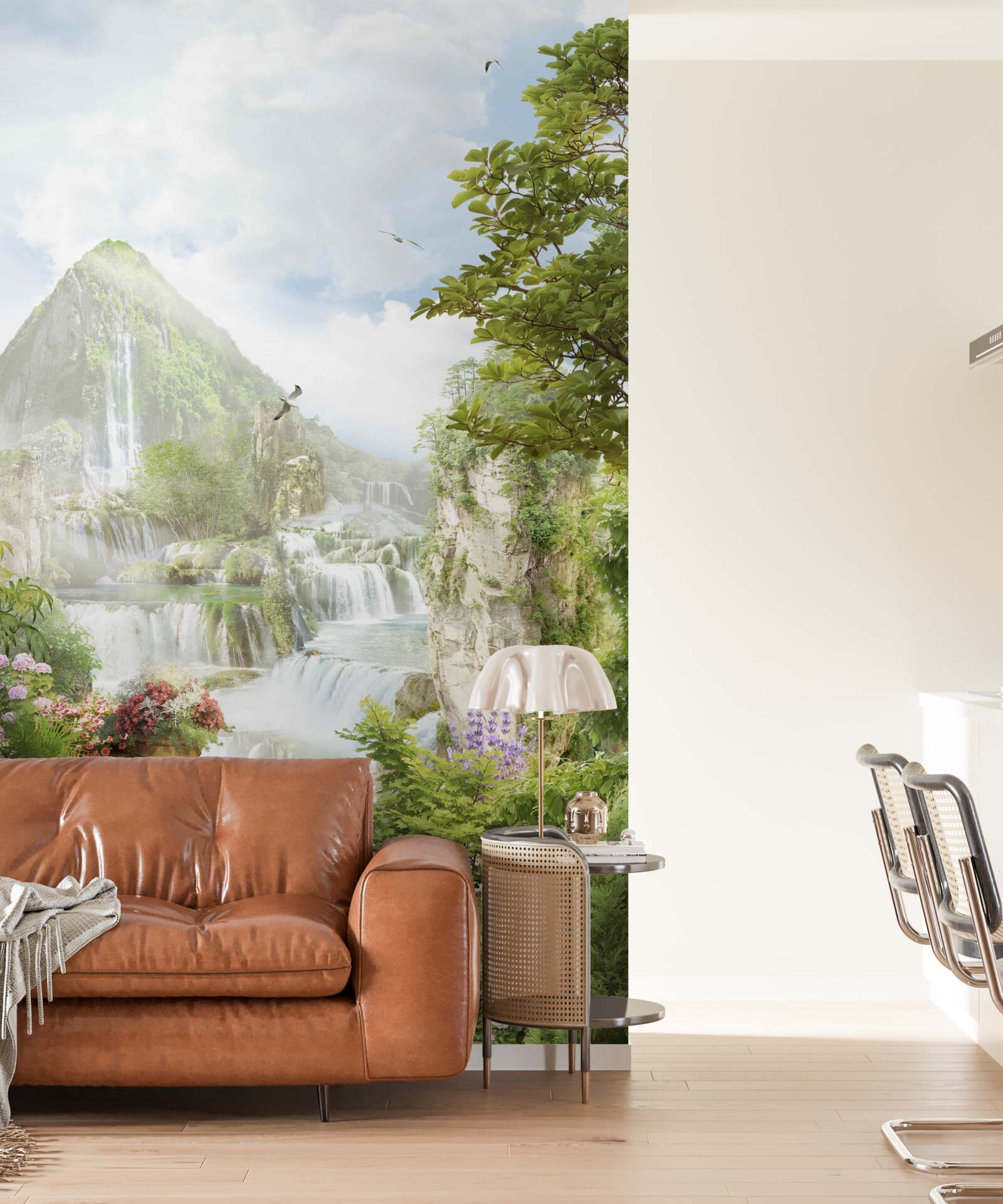 Fototapet vedere frumoasă la munți