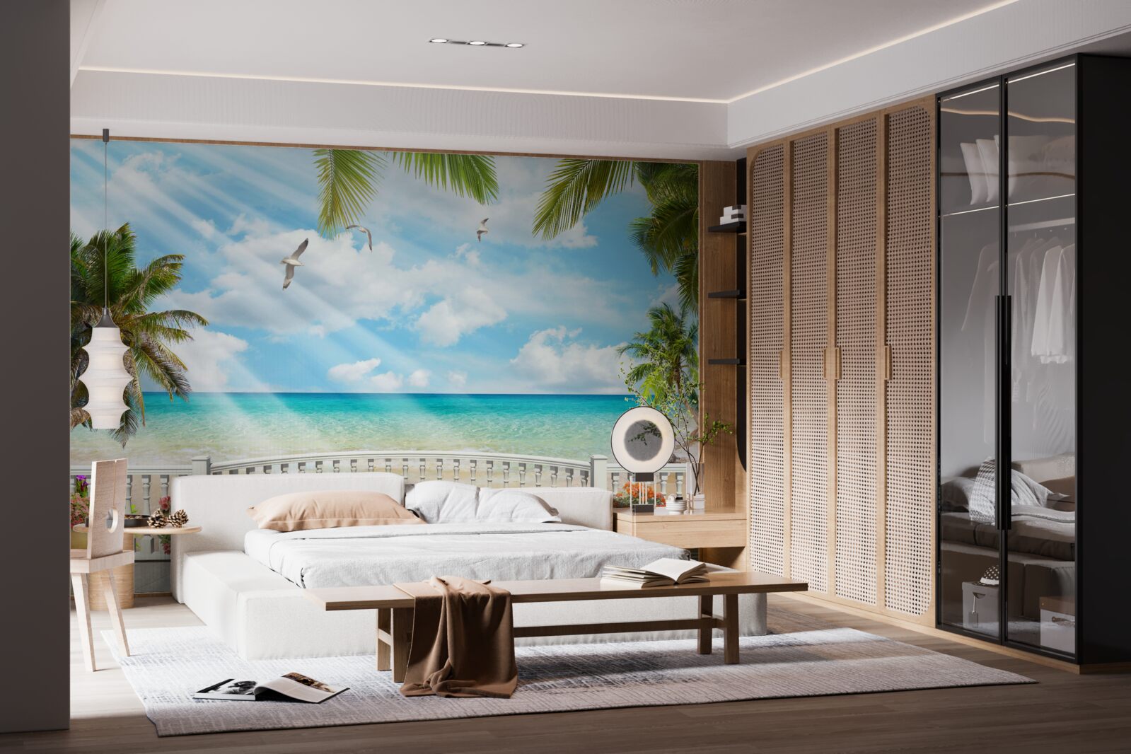 Fototapet loggie cu vedere la ocean