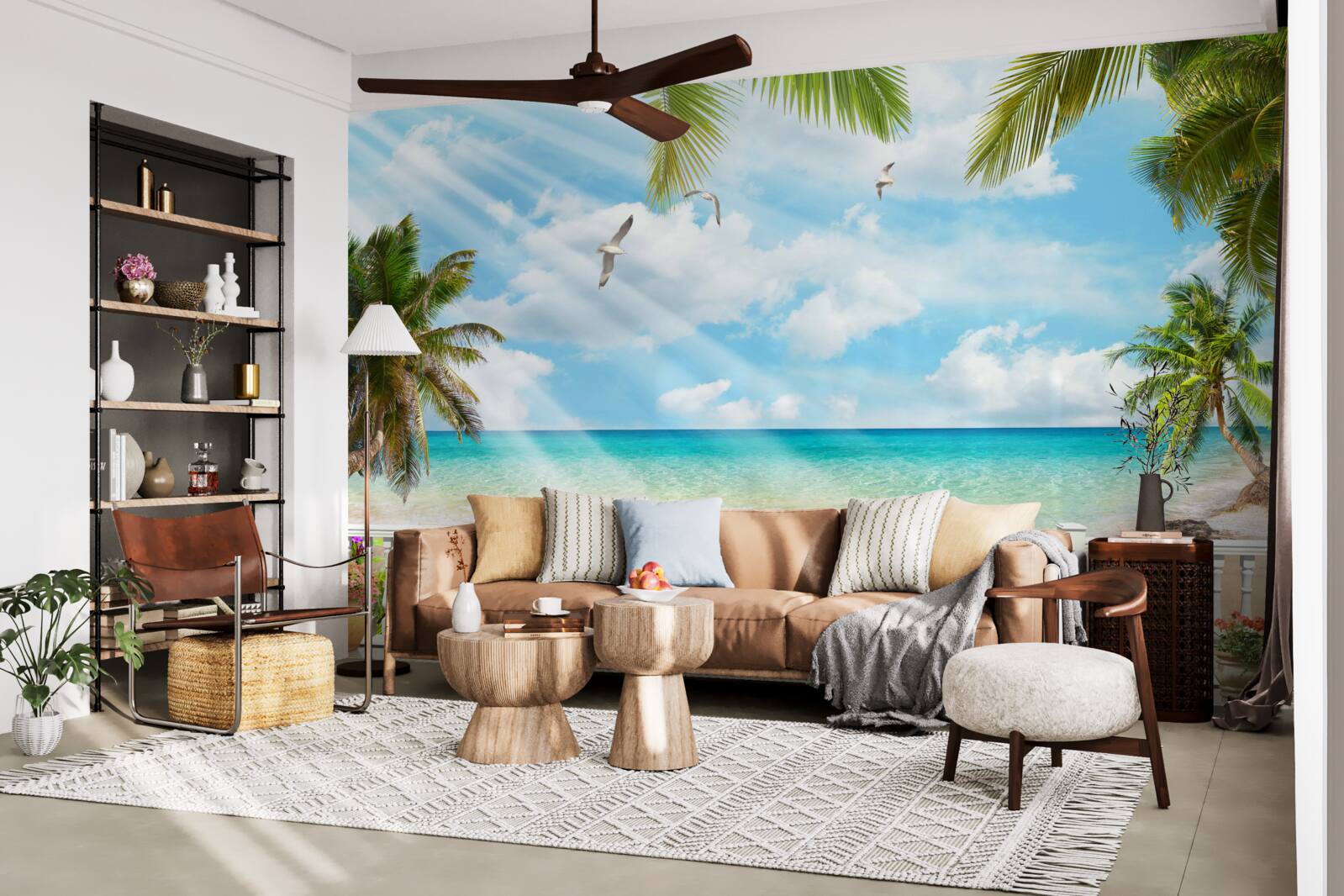 Fototapet loggie cu vedere la ocean