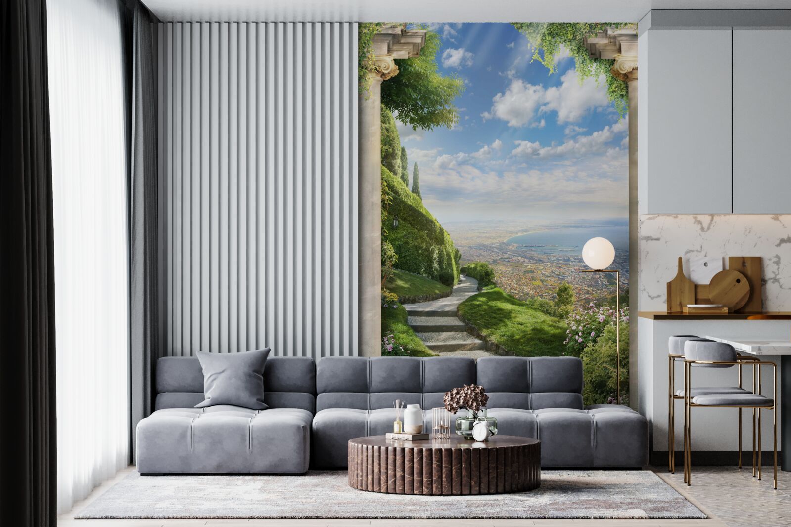 Fototapet peisaj cu vedere la port