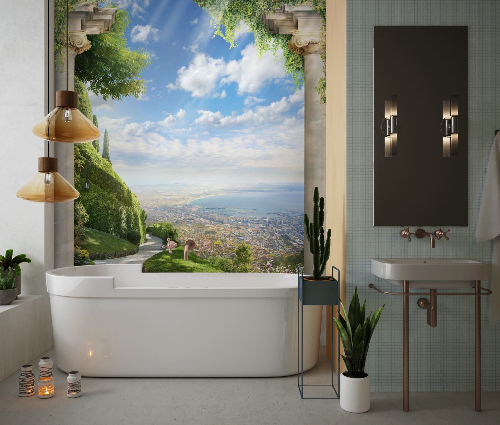 Fototapet peisaj cu vedere la port