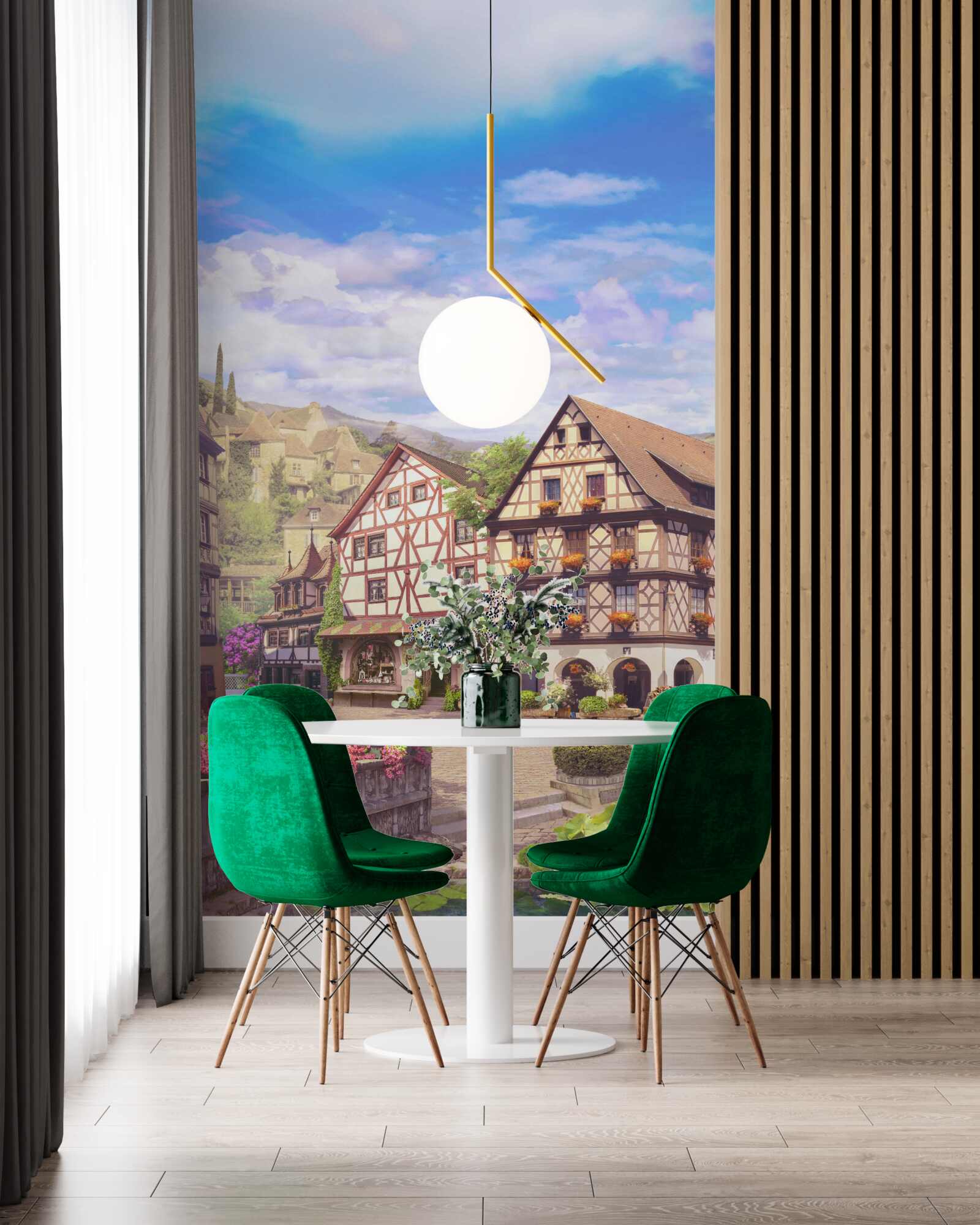 Fototapet vedere frumoasă a orașului