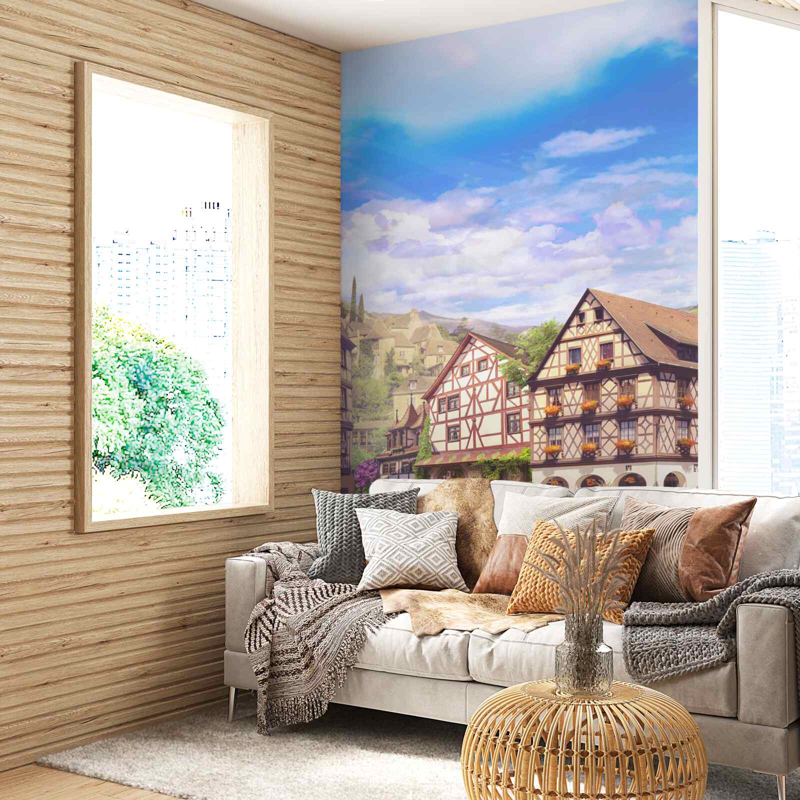 Fototapet vedere frumoasă a orașului