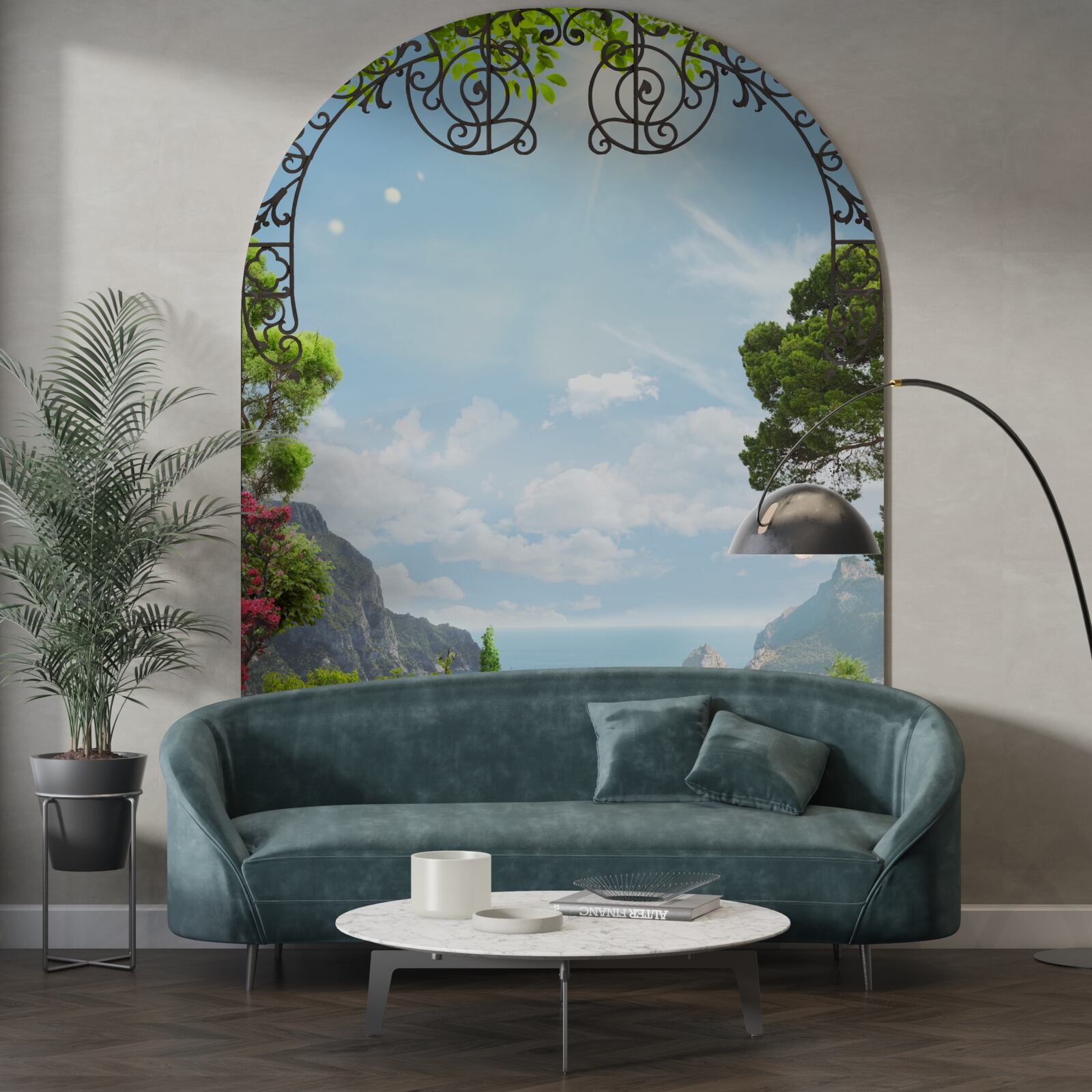 Fototapet peisaj minunat cu mare și stânci