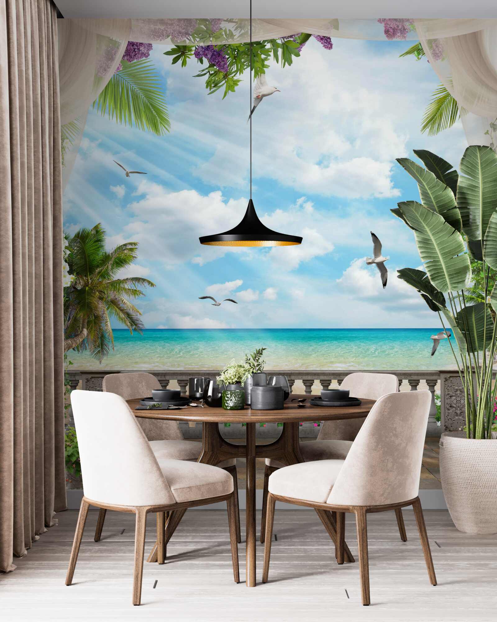 Fototapet terasă cu o priveliște magnifică