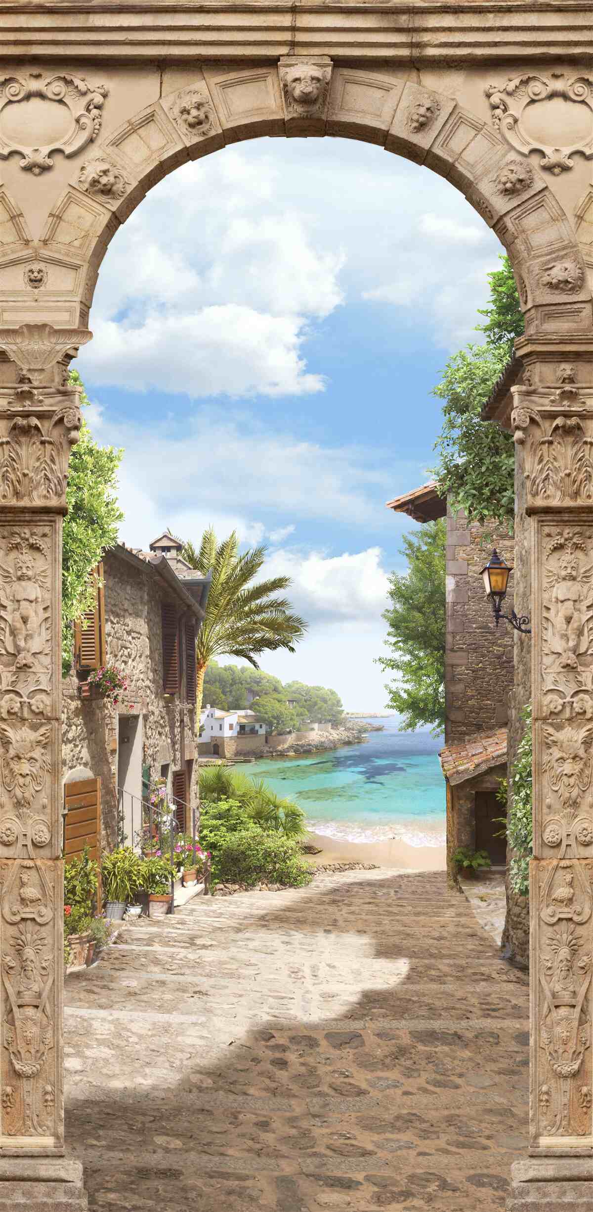 Fototapet arc de mare cu o vedere pitorească