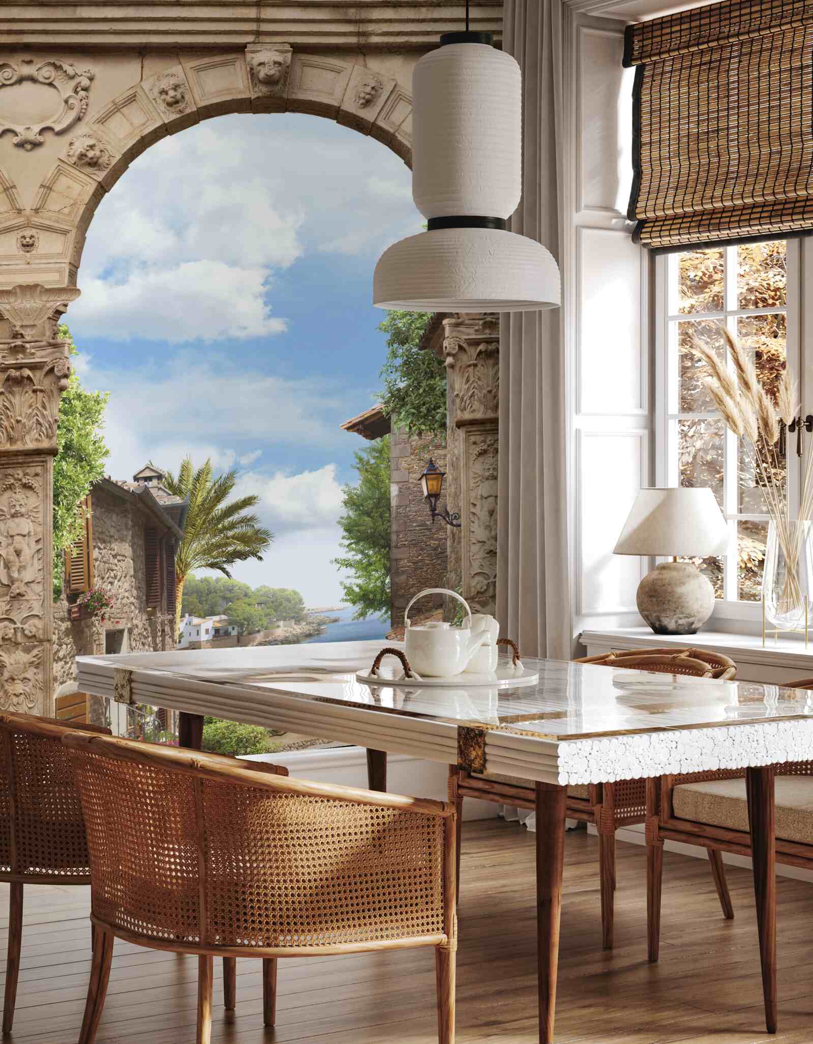 Fototapet arc de mare cu o vedere pitorească