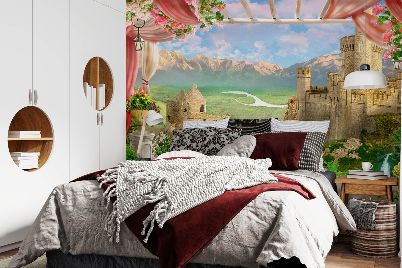 Fototapet panorama castelului antic