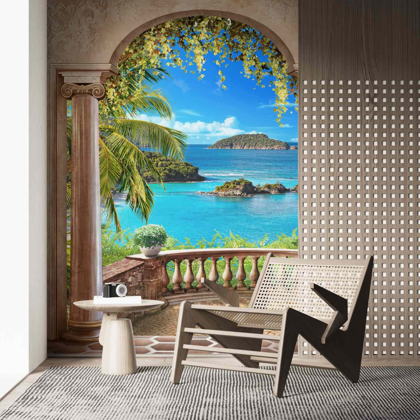 Fototapet balcon cu o priveliște uluitoare