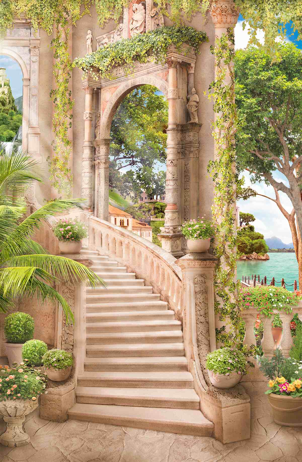 Fototapet scara frumoasă