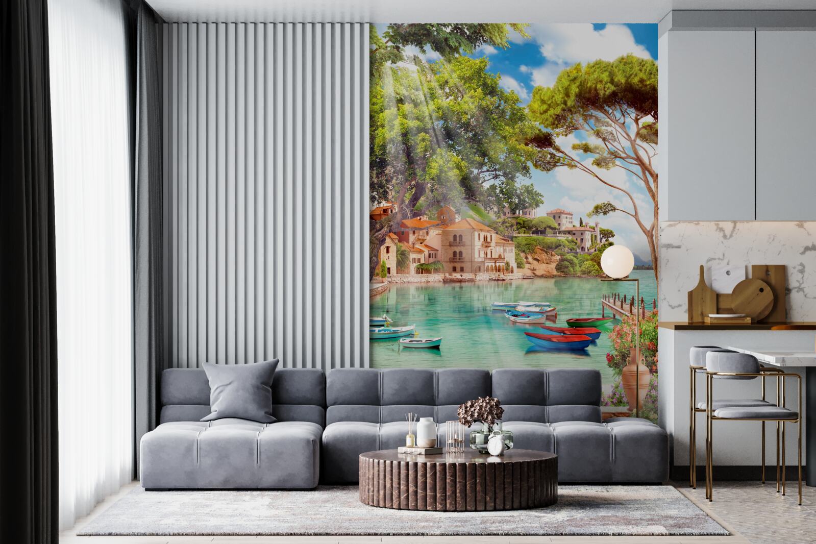 Fototapet nave în Marea Mediterană